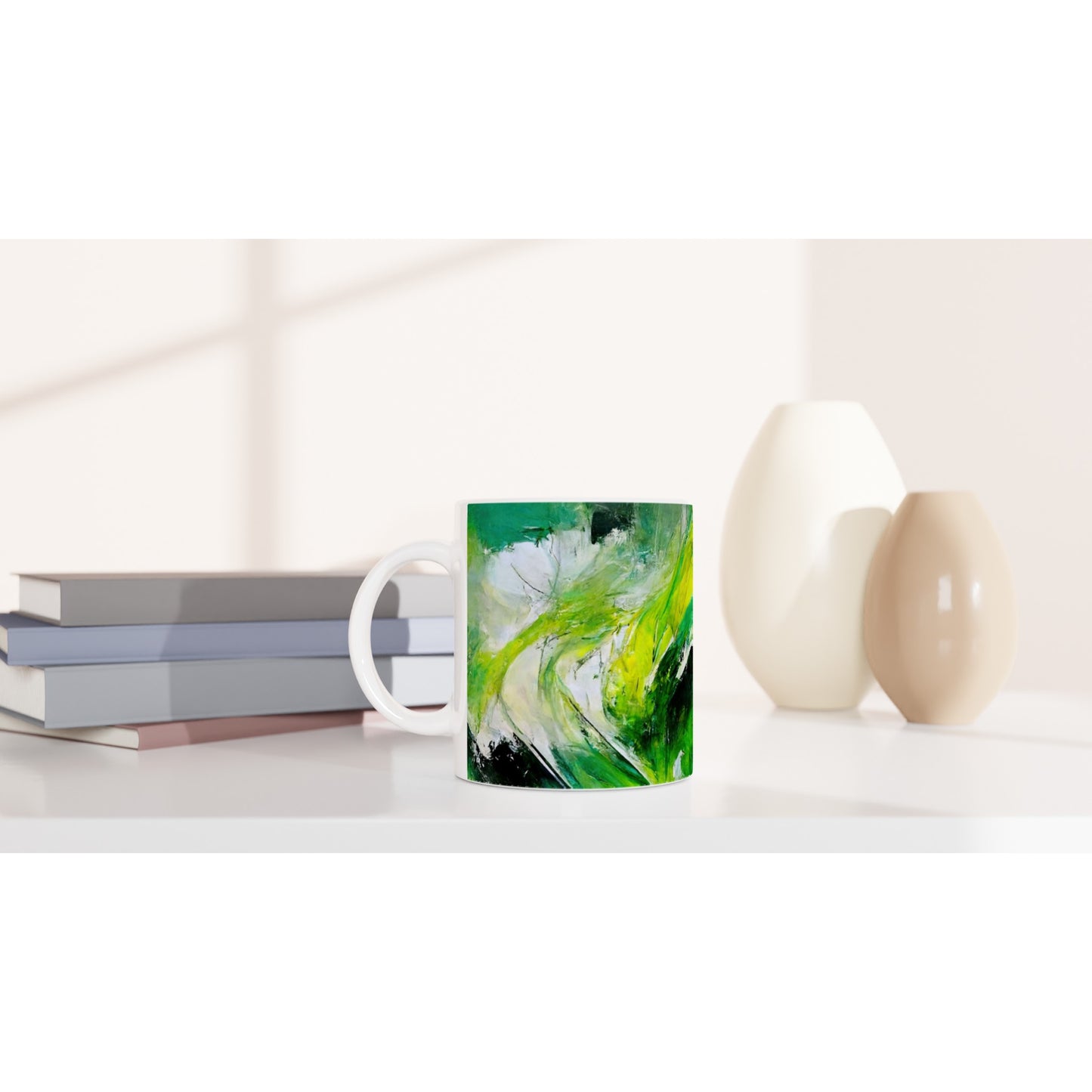 Sammeltasse - in Museumsqualität - Green Storm - Ölgemälde - Grüner Sturm - Abstract - Klima - Planet - Fineart - Green Sea - Wandkunst - Holzleisten - Poster with frame - Abstract Green Kollektion - artwork - art brand - printed cup personalized - Holzrahmen - pixelboys - Kunstdrucke - wandbilder - wall art - Kunst auf Tassen - vintage art - Office Poster - Gastrotassen - Wanddekoration - Fineart  - Colorfull - Dynamic  - Acrylkunst - Geschenkidee - Office Poster - Acryldruck - Abstrakte Kunst -