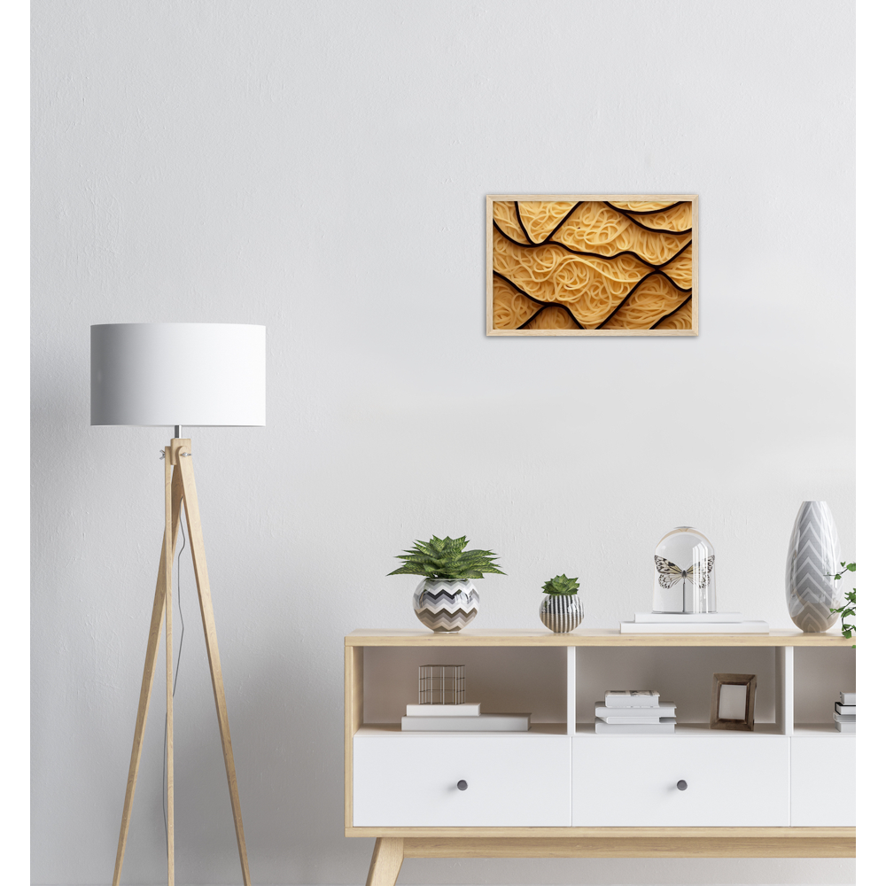 Poster mit Rahmen (Holz) - Spaghetti in shape - Pasta Love - Italien - China - Restaurant - Nudeln - Pasta - Teigwaren  - Wandkunst - Kunstdruck - Acryldruck - Kunstwerk - Office Poster - Poster mit Rahmen - Kaffee Tasse - Poster mit Leisten - Bedruckte Tassen - Kunst Marke - Art Brand - Kunstdrucke - Papier: 250g/qm - Künstler: Pixelboys - Poster with frame - Geschenkidee - Atelier Rome - Atelier Bologna - Atelier Milano -