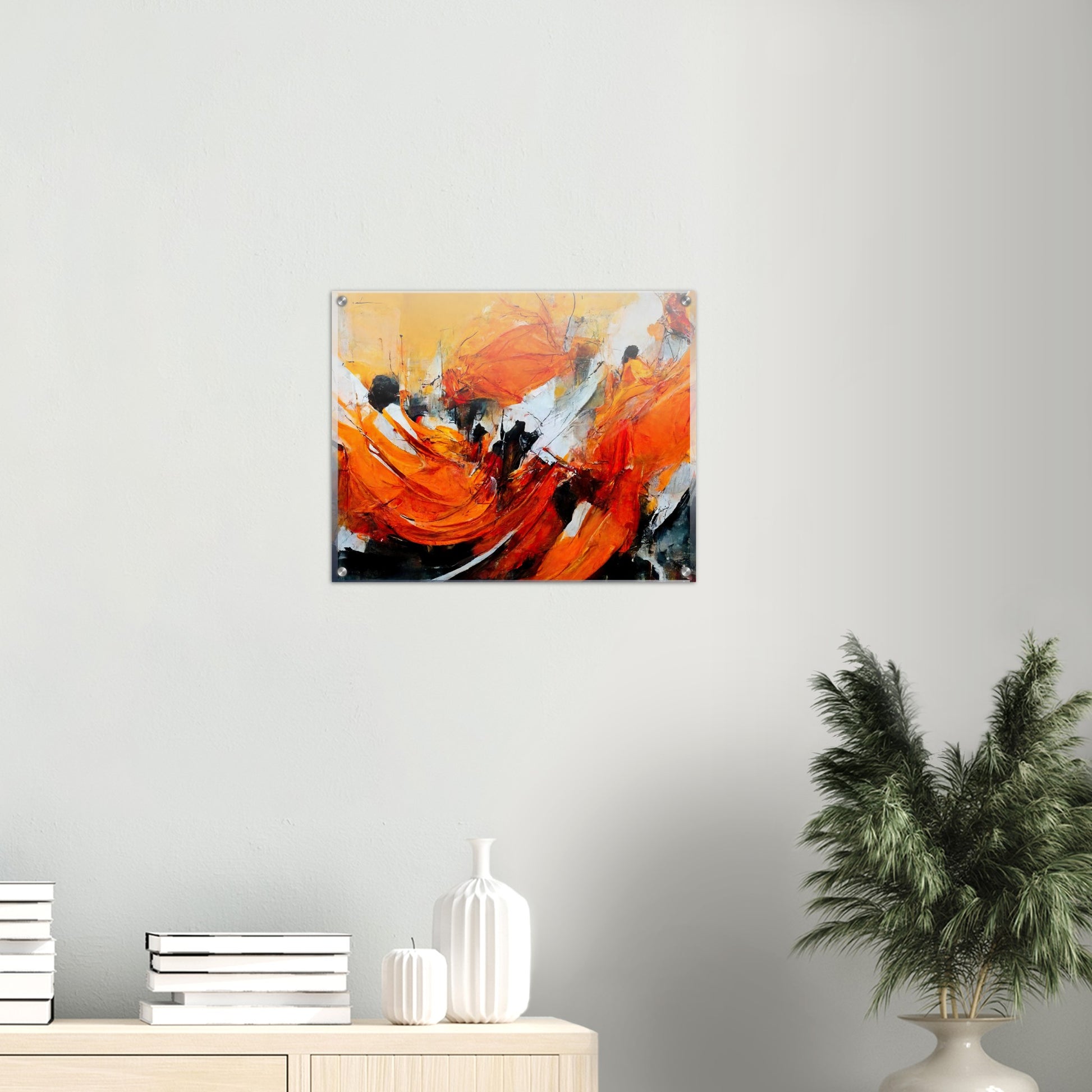 Acrylbild auf Glas - „Strolling in Amsterdam“ - Orange Pain - autumn - Ölgemälde - Abstract - Dutch Art - Abstract - Fineart - Herbstsonne - Wandkunst - Holzrahmen - Poster with frame - Abstract Orange - artwork - art brand - printed cup personalized - Holzleisten - pixelboys - Kunstdrucke - wandbilder - wall art - Kunst auf Tassen  - Office Poster - Gastrotassen - Wanddekoration - Fineart  - Colorfull - Dynamic - Acrylkunst - Geschenkidee - Office Poster - Acryldruck - Abstrakte Kunst -