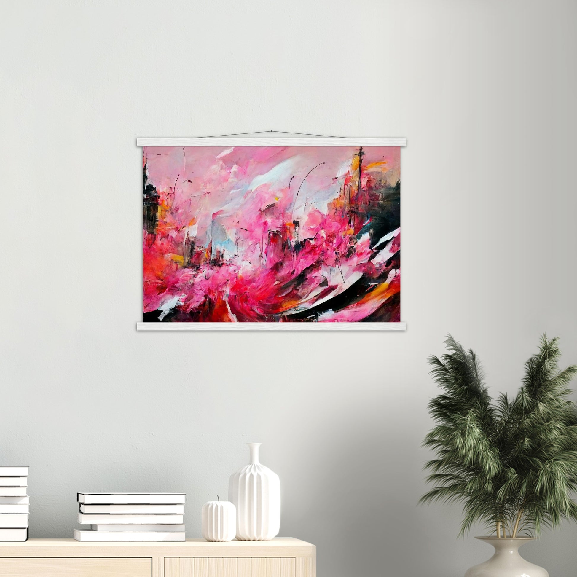 Poster mit Leisten (Holz) in Museumsqualität - Spring in Saint-Rémy - France - Frühling - France - de-Provence - Ölgemälde - Abstract -  Art de France - Posterleisten - Fineart - Posterrahmen  - Wandkunst - Holzrahmen - Poster with frame - Abstract Pink - artwork - art brand - printed cup personalized - Holzleisten - pixelboys - Kunstdrucke - wandbilder - wall art - Kunst auf Tassen  - Office Poster - Gastrotassen - Wanddekoration - Acrylkunst - Geschenkidee - Office Poster - Acryldruck - Abstrakte Kunst -