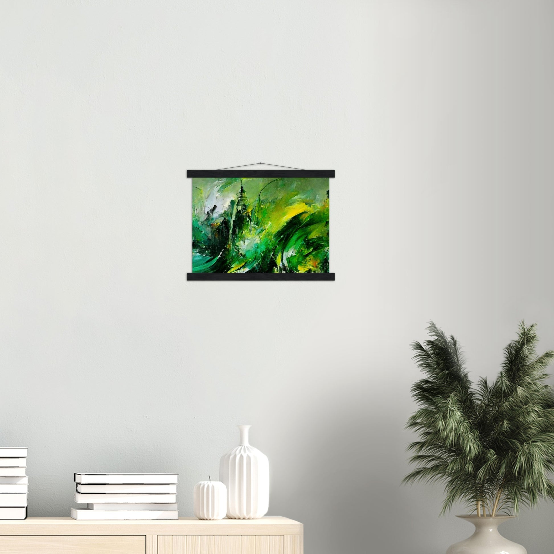 Poster mit Leisten (Holz) - „Revenge of Nature“ - The Capitol - Washington D.C. - Ölgemälde - Capitol - Abstract - USA - Planet - Fineart - Green Sea - Wandkunst - Holzrahmen - Poster with frame - Abstract Green - artwork - art brand - printed cup personalized - Holzleisten - pixelboys - Kunstdrucke - wandbilder - wall art - Kunst auf Tassen  - Office Poster - Gastrotassen - Wanddekoration - Fineart  - Colorfull - Dynamic - Acrylkunst - Geschenkidee - Office Poster - Acryldruck - Abstrakte Kunst -