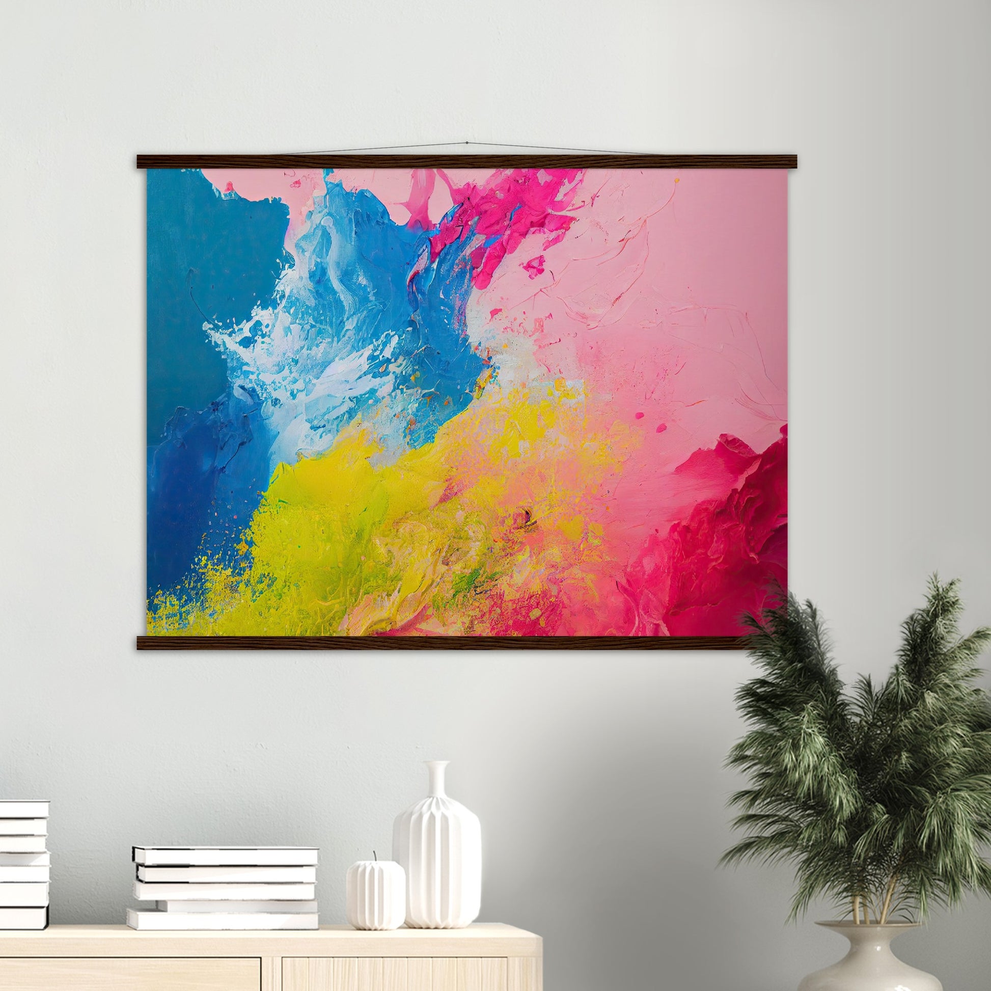 Poster mit Leisten (Holz) - in Museumsqualität - Ice cream at the beach - Sunny Day - California - Cubism - Holzleisten - Fineart - Sea - Wandkunst - Poster with frame - Abstract Gelato Kollektion - artwork - art brand - printed cup personalized - pixelboys - Kunstdrucke - wandbilder - wall art - Kunst auf Tassen - vintage art - Office Poster - Gastrotassen - Wanddekoration - Geschenkidee  - Ein Tag am Meer - Icecream - Geschenkidee - Acrylkunst - Geschenkidee - Office Poster - Acryldruck - Abstrakte Kunst