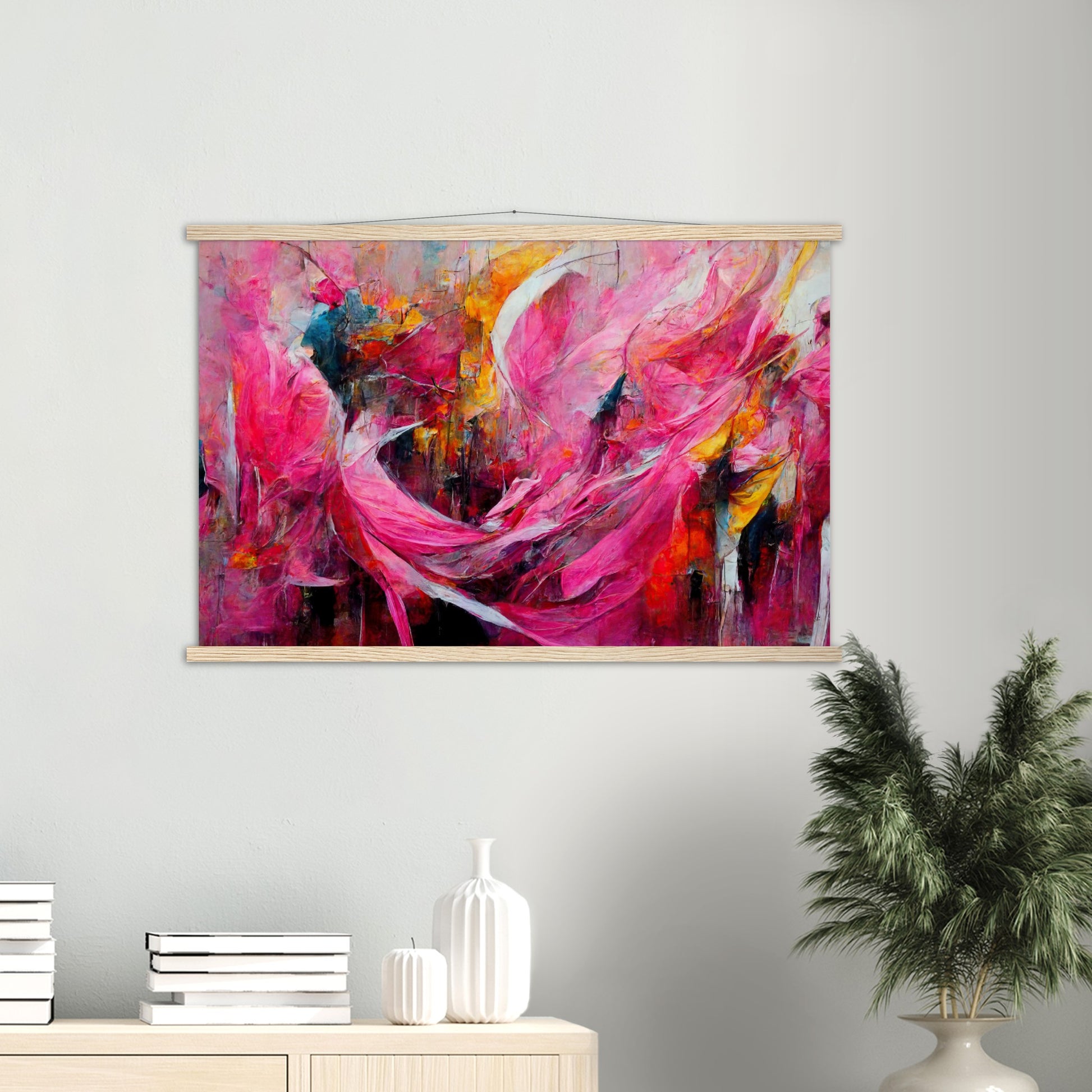 Poster mit Leisten (Holz) in Museumsqualität - Carnival in Venice - Italy - ölgemälde - Italy Abstract Art - Posterleisten - Fineart - Posterrahmen  - Wandkunst - Holzrahmen - Poster with frame - Abstract Pink - artwork - art brand - printed cup personalized - Holzleisten - pixelboys - Kunstdrucke - wandbilder - wall art - Kunst auf Tassen  - Office Poster - Gastrotassen - Wanddekoration - Acrylkunst - Geschenkidee - Office Poster - Acryldruck - Abstrakte Kunst - Pink Art -