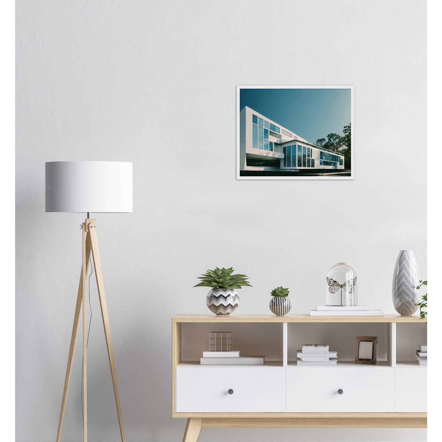 Poster mit Rahmen (Holz) - Museumsqualität - Modern Architecture - Barcelona - Fineart - Wandkunst - Poster with frame - vintage architecture - future architecture spain - home castle - artwork - art brand - printed cup personalized - pixelboys - madrid - Kunstdrucke - wandbilder - wall art - Kunst auf Tassen - Office Poster - Gastrotassen - Wanddekoration - Geschenkidee - Skyline - Barcelona - city Architecture - urbanism -