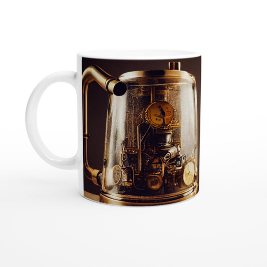 Sammeltasse - Steampunk - Coffee Maker - No.2 - Collection Cup - Pixelboys - Wandbild - Kunstwerk - Hotelkunst - Kunst auf Postern - Fine Art - Steampunk - Future - Maschine - Poster with frame - Office Poster - Art Brand - Pixelboys - Coffee House - Restaurant Poster - Schöner Wohnen - Dekoration - Wall Art - Kunstdruck - Geschenkidee - Kunst auf Acrylglas - Future Coffee Cup - Personalisierbare Tasse - Gastro Tasse -  Gewerbliche Tasse - exklusiv - Gastronomie Poster - Hotelposter -