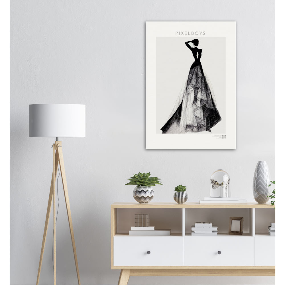 Poster in Museumsqualität - Haute Couture - Haute Couture - No. 3 - "Emma"- Künstler: "The Unknown Artist Nb. 517" - Pixelboys - Atelier - Milano - Berlin - New York - Dubai - Paris - Tokio - Munich -