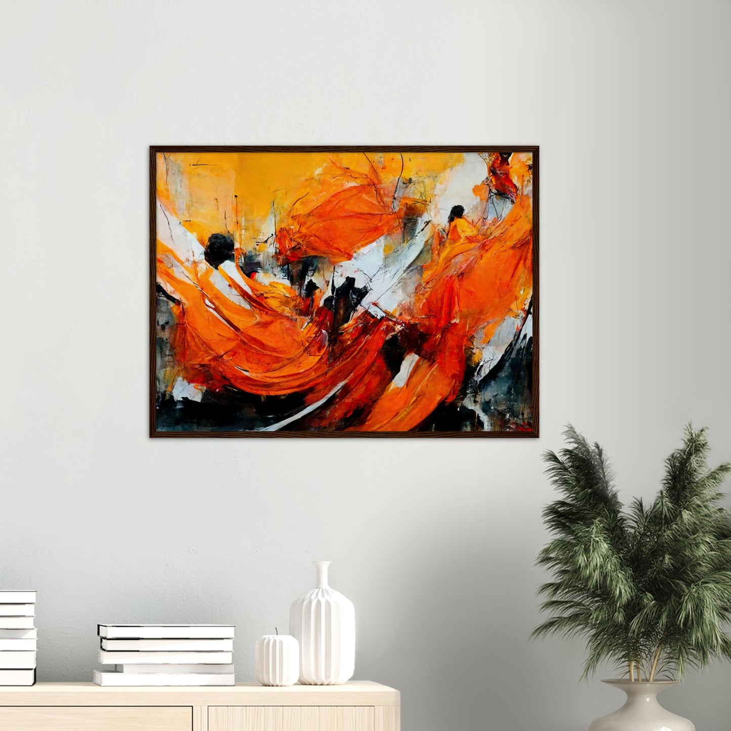 Poster mit Rahmen - „Strolling in Amsterdam“ - Orange Pain - autumn - Ölgemälde - Abstract - Dutch Art - Abstract - Fineart - Herbstsonne - Wandkunst - Holzrahmen - Poster with frame - Abstract Orange - artwork - art brand - printed cup personalized - Holzleisten - pixelboys - Kunstdrucke - wandbilder - wall art - Kunst auf Tassen  - Office Poster - Gastrotassen - Wanddekoration - Fineart  - Colorfull - Dynamic - Acrylkunst - Geschenkidee - Office Poster - Acryldruck - Abstrakte Kunst -