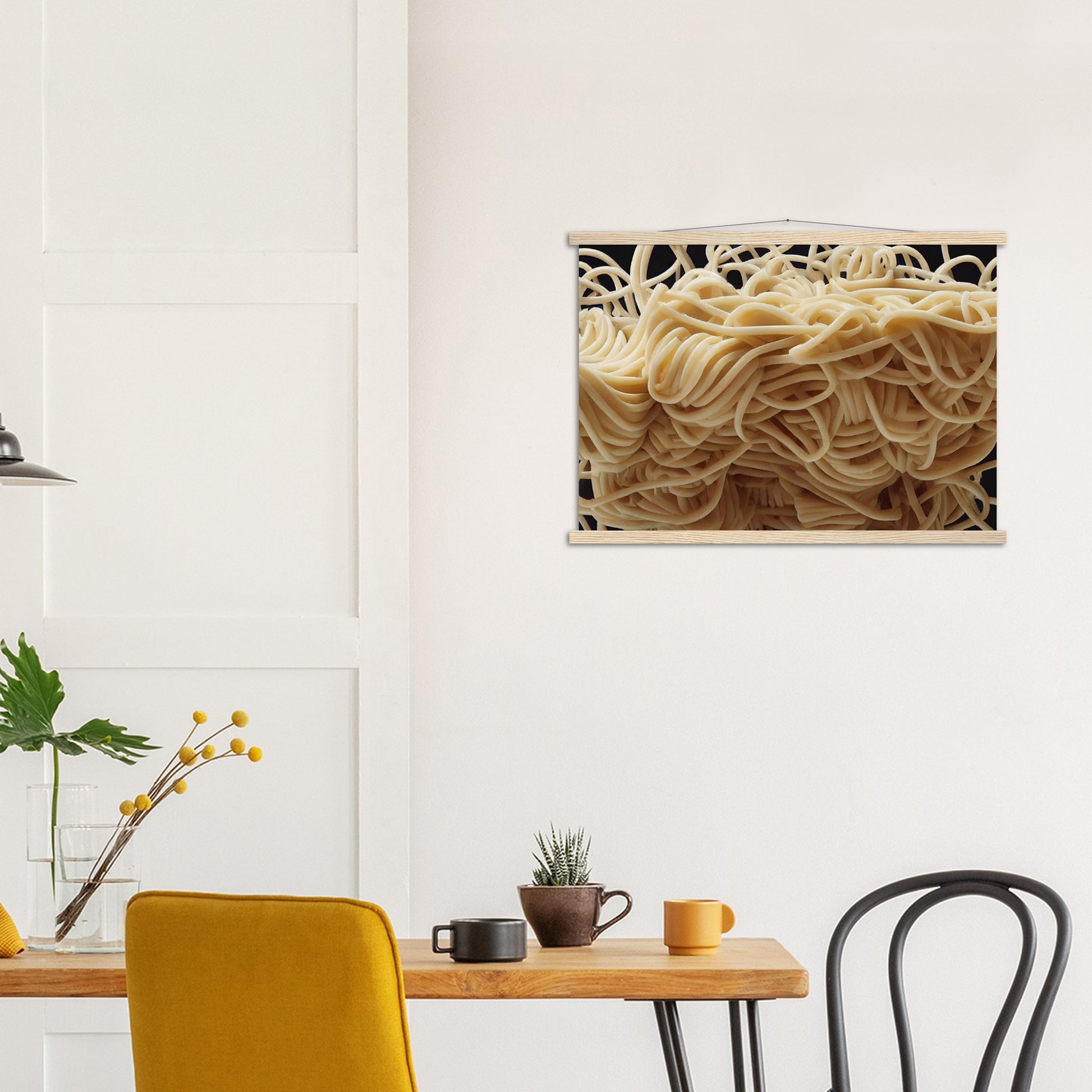 Poster mit Leisten (Holz) in Museumsqualität - Noodle Knot - Pasta Love - Italien - China - Restaurant - Nudeln - Nudelknoten - Pasta - Teigwaren  - Wandkunst - Kunstdruck - Acryldruck - Kunstwerk - Office Poster - Poster mit Rahmen - Kaffee Tasse - Poster mit Leisten - Bedruckte Tassen - Kunst Marke - Art Brand - Kunstdrucke - Papier: 250g/qm - Künstler: Pixelboys - Office Poster - Poster with frame - Geschenkidee - Atelier Rome - Atelier Bologna - Atelier Milano -