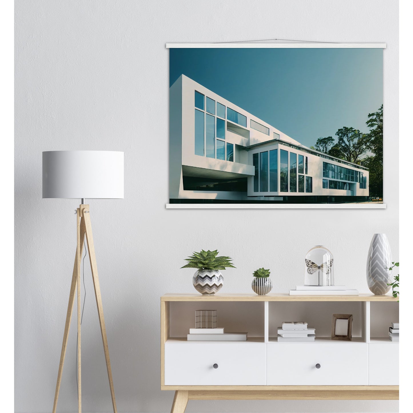  Poster mit Leisten (Holz) - Museumsqualität - Modern Architecture - Barcelona - Fineart - Wandkunst - Poster with frame - vintage architecture - future architecture spain - home castle - artwork - art brand - printed cup personalized - pixelboys - madrid - Kunstdrucke - wandbilder - wall art - Kunst auf Tassen - Office Poster - Gastrotassen - Wanddekoration - Geschenkidee - Skyline - Barcelona - city Architecture - urbanism - Katalonien -