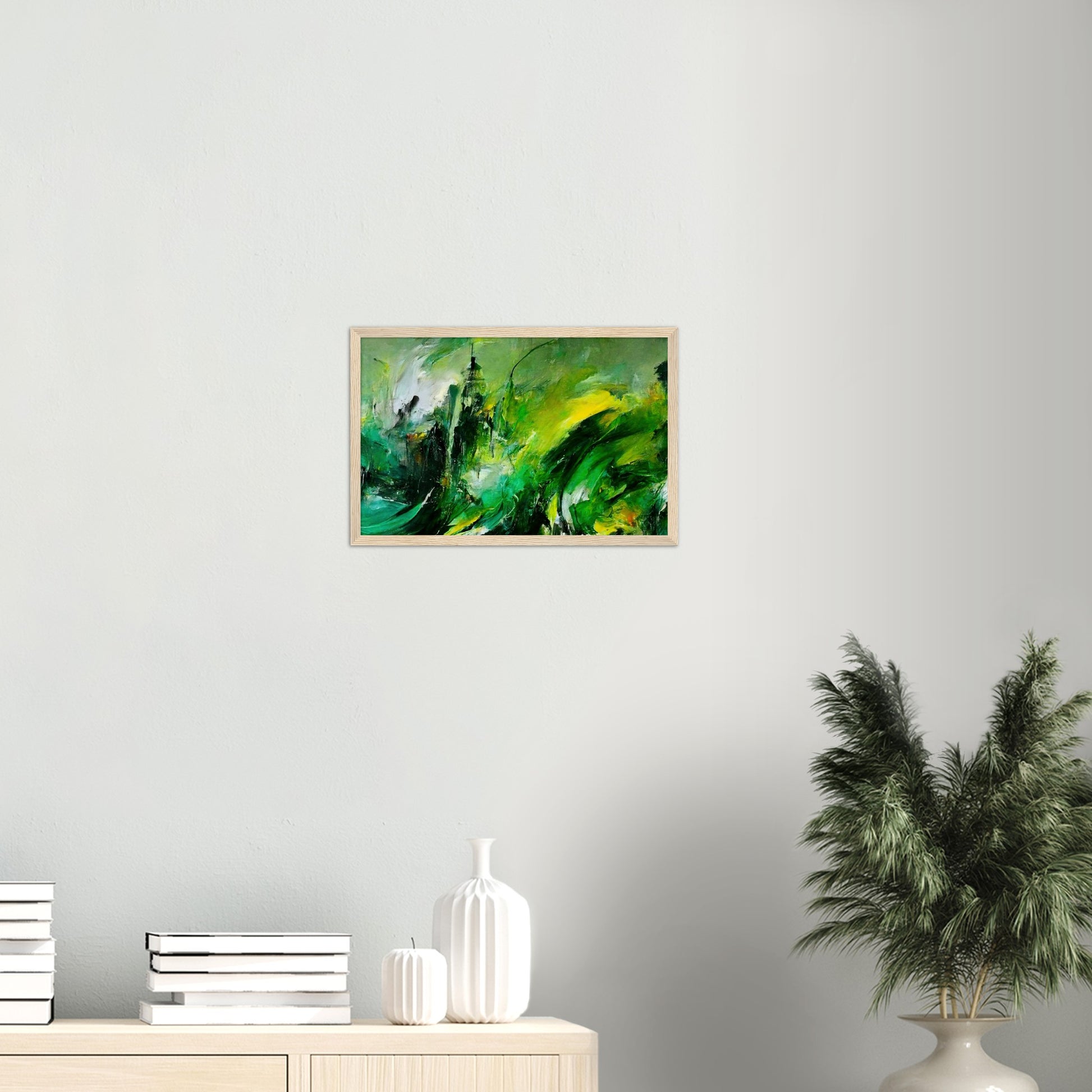 Poster mit Holzrahmen - „Revenge of Nature“ - The Capitol - Washington D.C. - Ölgemälde - Capitol - Abstract - USA - Planet - Fineart - Green Sea - Wandkunst - Holzrahmen - Poster with frame - Abstract Green - artwork - art brand - printed cup personalized - Holzleisten - pixelboys - Kunstdrucke - wandbilder - wall art - Kunst auf Tassen  - Office Poster - Gastrotassen - Wanddekoration - Fineart  - Colorfull - Dynamic - Acrylkunst - Geschenkidee - Office Poster - Acryldruck - Abstrakte Kunst -