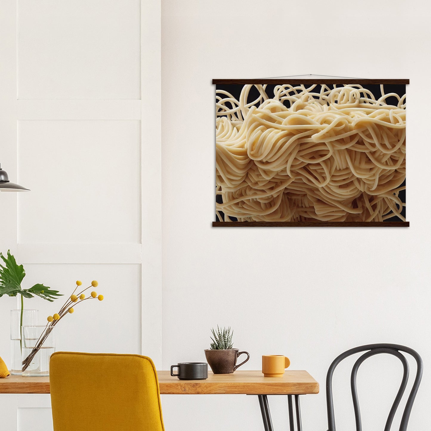 Poster mit Leisten (Holz) in Museumsqualität - Noodle Knot - Pasta Love - Italien - China - Restaurant - Nudeln - Nudelknoten - Pasta - Teigwaren  - Wandkunst - Kunstdruck - Acryldruck - Kunstwerk - Office Poster - Poster mit Rahmen - Kaffee Tasse - Poster mit Leisten - Bedruckte Tassen - Kunst Marke - Art Brand - Kunstdrucke - Papier: 250g/qm - Künstler: Pixelboys - Office Poster - Poster with frame - Geschenkidee - Atelier Rome - Atelier Bologna - Atelier Milano -