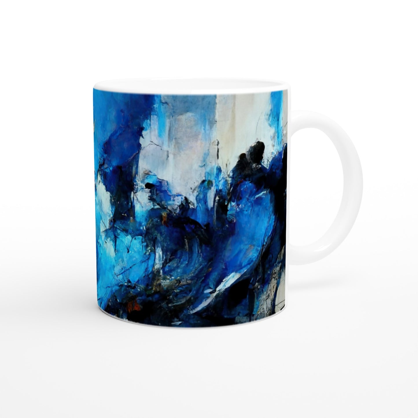 Sammeltasse (bedruckt) in Museumsqualität - Blue Revolution - Art of Cubism - Fineart - Peace - Wandkunst - Mankind - Poster with frame - Abstract Blue Kollektion - artwork - art brand - printed cup personalized - pixelboys - Kunstdrucke - wandbilder - wall art - Kunst auf Tassen - vintage art - Office Poster - Gastrotassen - Wanddekoration - Geschenkidee  - political peace - freedom - uno - Geschenkidee - Acrylkunst - blauhelme - Geschenkidee - Office Poster - Acryldruck -