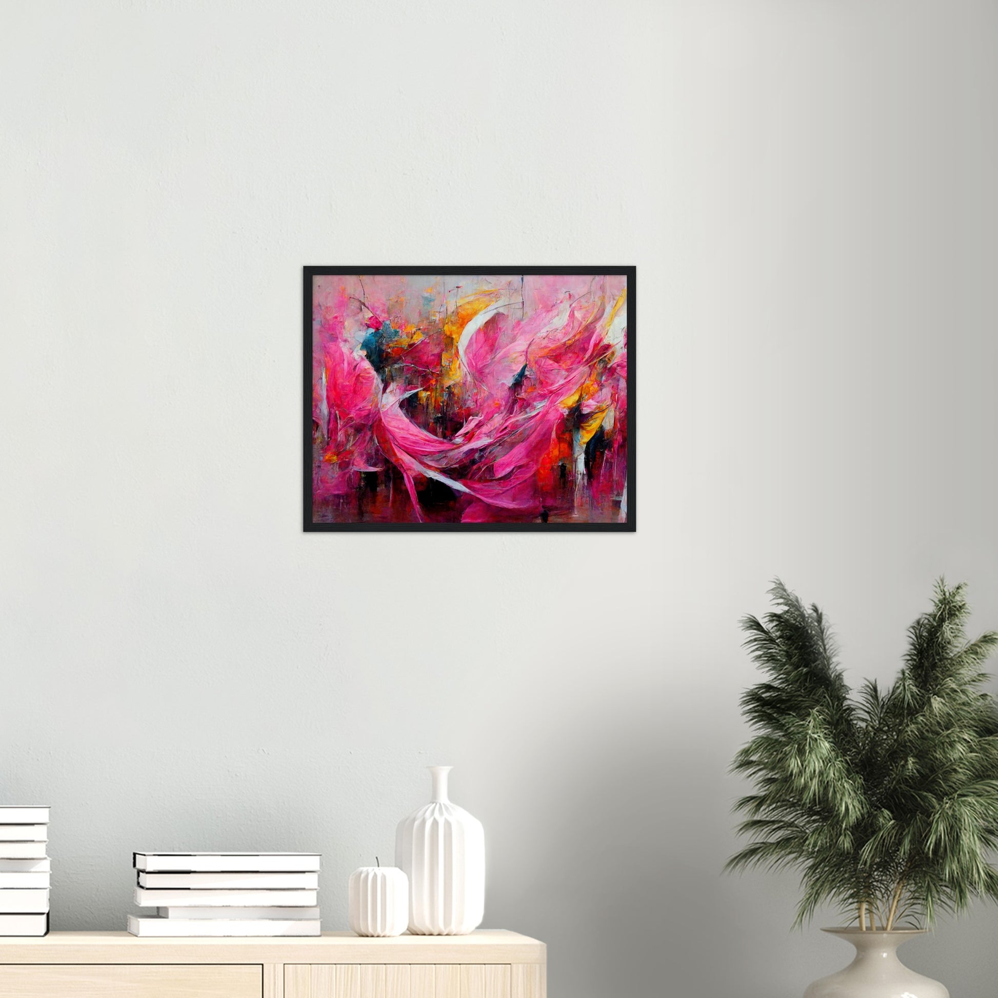 Poster mit Rahmen (Holz) - Carnival in Venice - Italy - ölgemälde - Italy Abstract Art - Posterleisten - Fineart - Posterrahmen  - Wandkunst - Holzrahmen - Poster with frame - Abstract Pink - artwork - art brand - printed cup personalized - Holzleisten - pixelboys - Kunstdrucke - wandbilder - wall art - Kunst auf Tassen  - Office Poster - Gastrotassen - Wanddekoration - Acrylkunst - Geschenkidee - Office Poster - Acryldruck - Abstrakte Kunst - Pink Art -