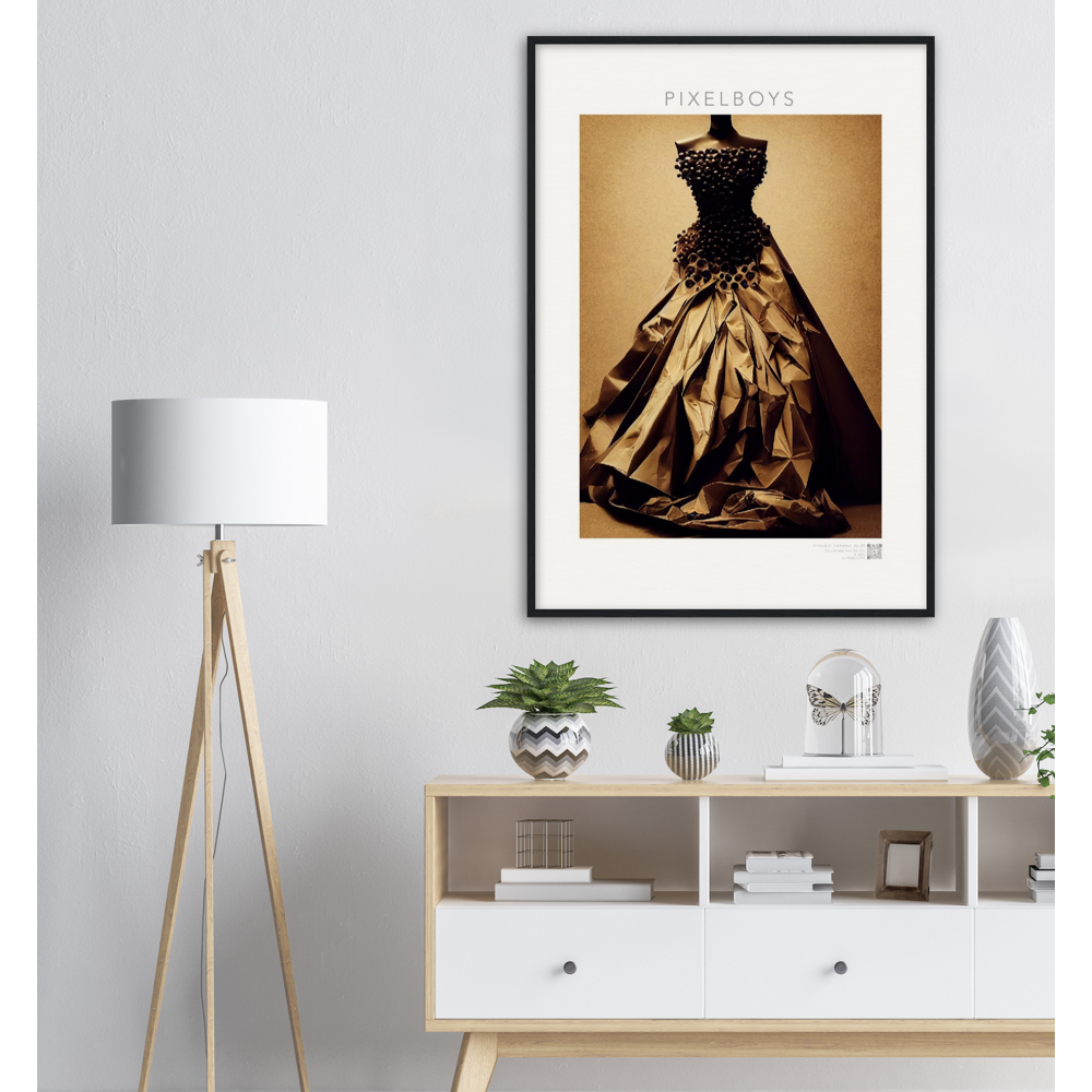 Poster mit Rahmen - Art Du Café - Hot Fashion - No. 2 - "Isabella" - Kaffebohnen Liebe ♡ - Amore ♡ - Pizza Pasta Love - Kaffe Liebe ♡- Künstler: "The Unknown Artist Nb-517" - Kunstdruck - Wandbild - Poster - Pixelboys - Atelier - Mailand - Rom - Neapel - Turin - Palermo - Catania - Florenz - Genua - Bologna - Bari -