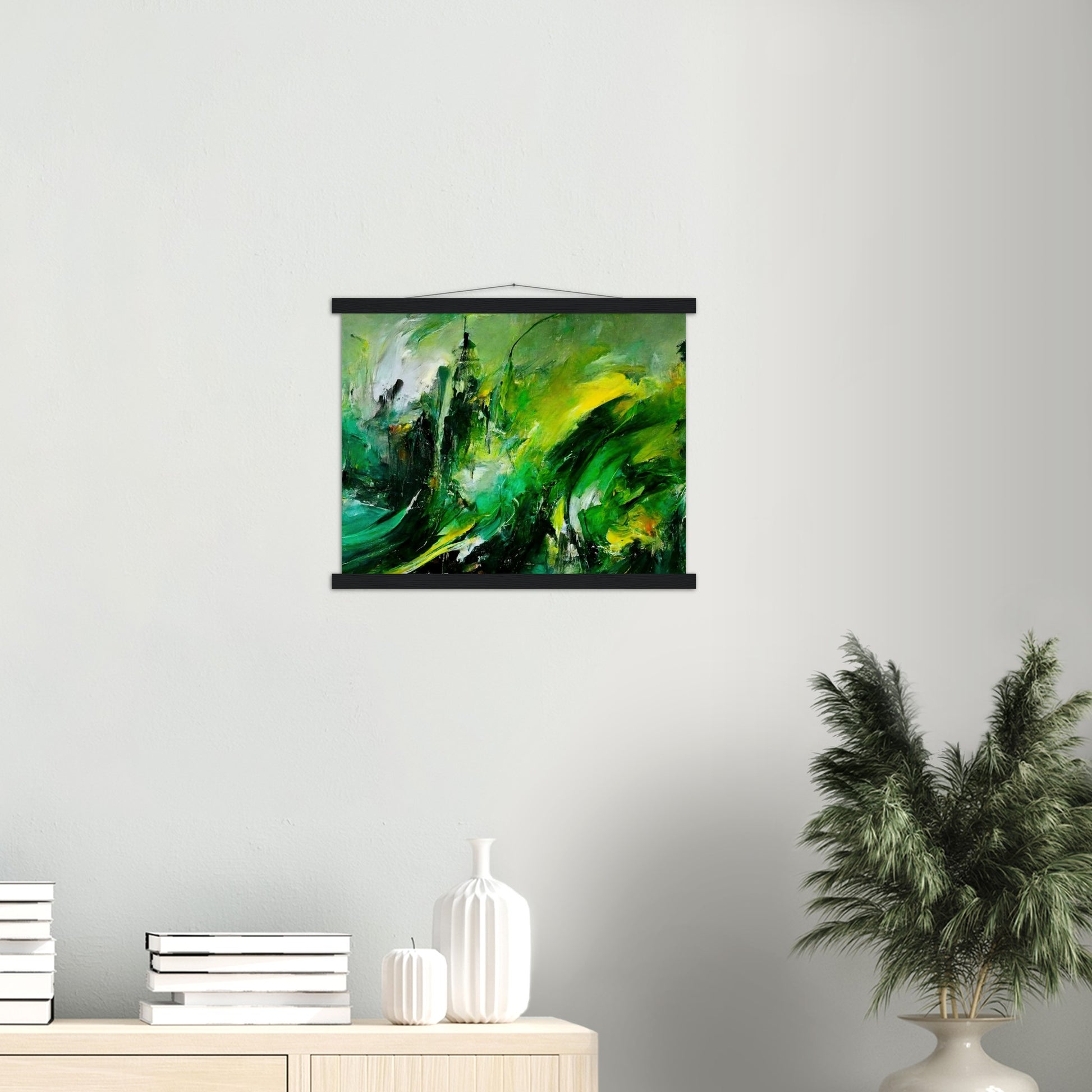 Poster mit Leisten (Holz) - „Revenge of Nature“ - The Capitol - Washington D.C. - Ölgemälde - Capitol - Abstract - USA - Planet - Fineart - Green Sea - Wandkunst - Holzrahmen - Poster with frame - Abstract Green - artwork - art brand - printed cup personalized - Holzleisten - pixelboys - Kunstdrucke - wandbilder - wall art - Kunst auf Tassen  - Office Poster - Gastrotassen - Wanddekoration - Fineart  - Colorfull - Dynamic - Acrylkunst - Geschenkidee - Office Poster - Acryldruck - Abstrakte Kunst -