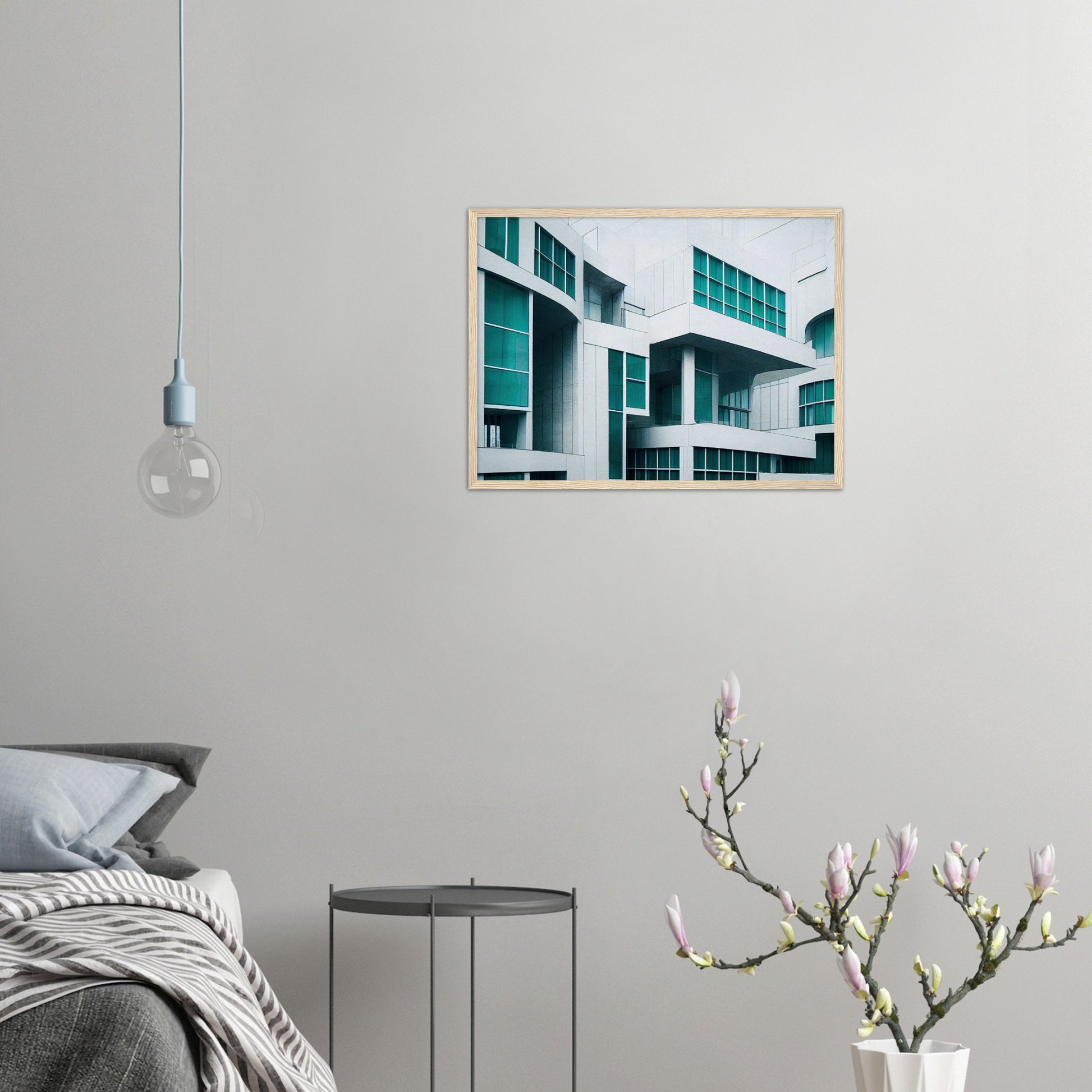 Poster mit Rahmen (Holz) - in Museumsqualität - Modern Architecture - Rotterdam  - Dutch Art - Design of Art - Fineart - Wandkunst - Poster with frame - vintage architecture - dutch future architecture  - home castle - artwork - art brand - printed cup personalized - pixelboys - Holland - Kunstdrucke - wandbilder - wall art - Kunst auf Tassen - Office Poster - Gastrotassen - Wanddekoration - Geschenkidee - Skyline - Rotterdam - city Architecture - urbanism - Geschenkidee - Acryldruck -