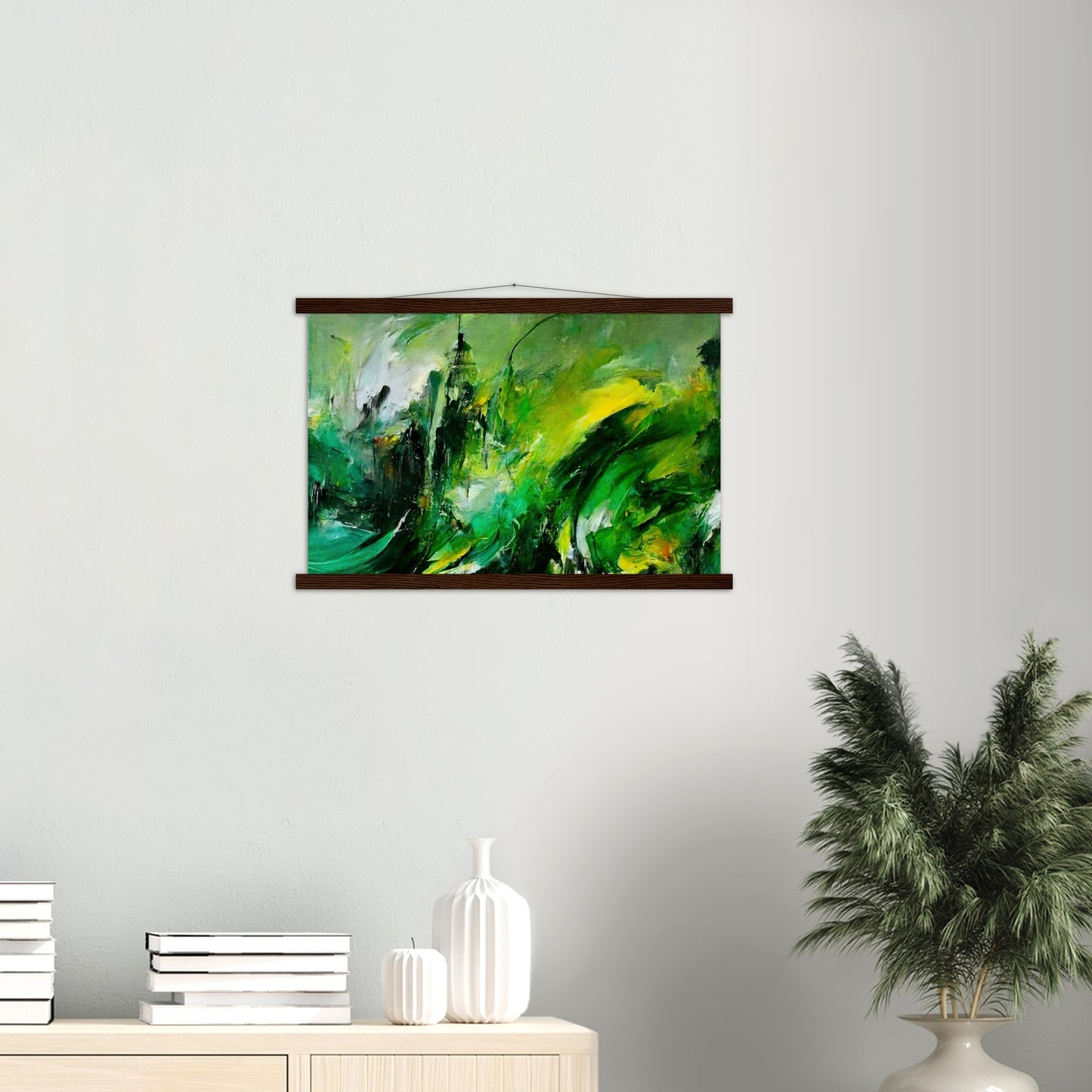 Poster mit Leisten (Holz) - „Revenge of Nature“ - The Capitol - Washington D.C. - Ölgemälde - Capitol - Abstract - USA - Planet - Fineart - Green Sea - Wandkunst - Holzrahmen - Poster with frame - Abstract Green - artwork - art brand - printed cup personalized - Holzleisten - pixelboys - Kunstdrucke - wandbilder - wall art - Kunst auf Tassen  - Office Poster - Gastrotassen - Wanddekoration - Fineart  - Colorfull - Dynamic - Acrylkunst - Geschenkidee - Office Poster - Acryldruck - Abstrakte Kunst -