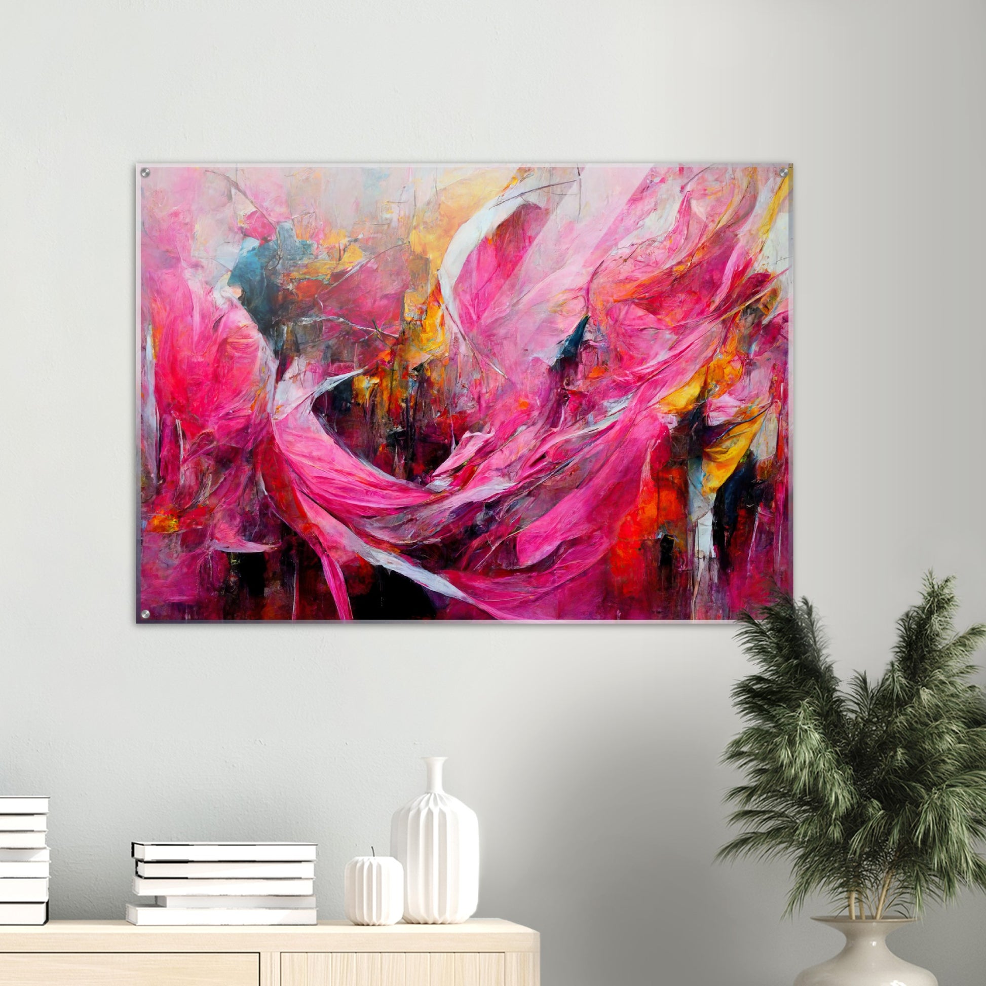 Acrylbild auf Glas - Carnival in Venice - Italy - ölgemälde - Italy Abstract Art - Posterleisten - Fineart - Posterrahmen  - Wandkunst - Holzrahmen - Poster with frame - Abstract Pink - artwork - art brand - printed cup personalized - Holzleisten - pixelboys - Kunstdrucke - wandbilder - wall art - Kunst auf Tassen  - Office Poster - Gastrotassen - Wanddekoration - Acrylkunst - Geschenkidee - Office Poster - Acryldruck - Abstrakte Kunst - Pink Art -