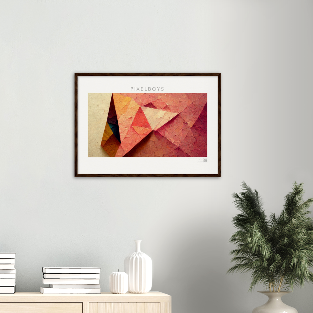 Poster Set mit Rahmen aus Holz - Paper Fall-No. 2: "Autumn Corner" - "Herbst Ecke" - Herbstbilder auf Poster