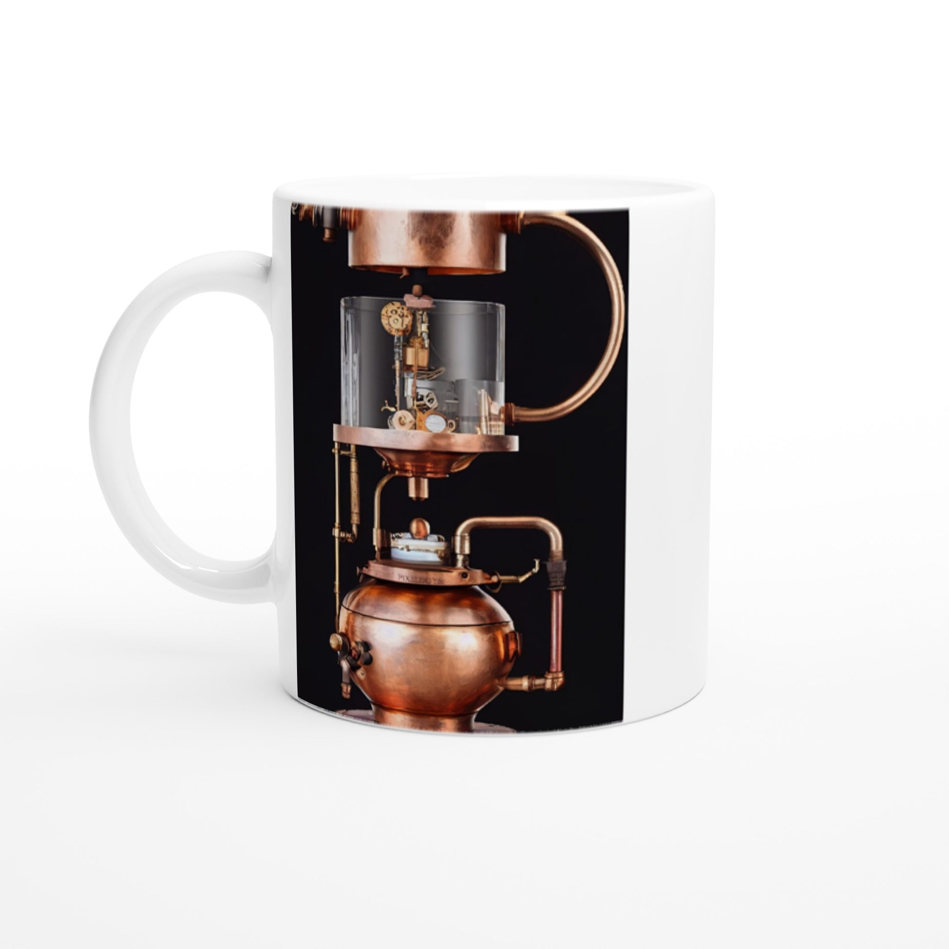 Personalisierte Tasse (bedruckt) - Steampunk - Coffee Maker - No.6 - Collection Cup - Pixelboys - Wandbild - Kunstwerk - Hotelkunst - Kunst auf Postern - Fine Art - Steampunk - Future - Maschine - Poster with frame - Office Poster - Art Brand - Pixelboys - Coffee House - Restaurant Poster - Wall Art - Kunstdruck - Geschenkidee - Kunst auf Acrylglas - Future Coffee Cup - Personalisierbare Tasse - Gastro Tasse - exklusiv - Acryldruck - Gastronomie Poster - Hotelposter - Teestube - Steam Punk Kitchen -   