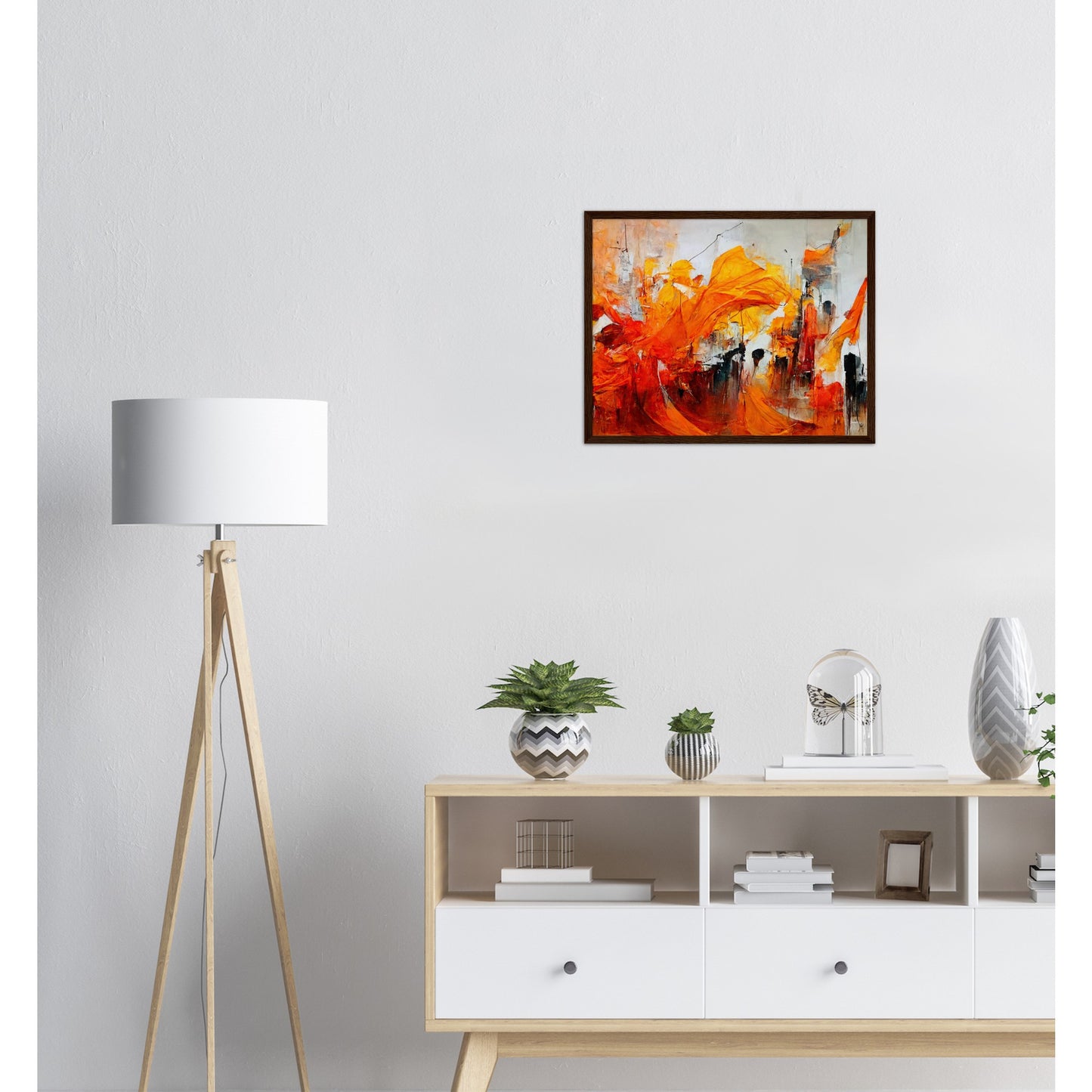 Poster mit Holzrahmen - in Museumsqualität - “Urban Indian Summer“ - autumn - Neu-Delhi - Kalkutta- Ölgemälde - Abstract - India Art - Posterleisten - Fineart - Posterrahmen  - Wandkunst - Holzrahmen - Poster with frame - Abstract Orange - artwork - art brand - printed cup personalized - Holzleisten - pixelboys - Kunstdrucke - wandbilder - wall art - Kunst auf Tassen  - Office Poster - Gastrotassen - Wanddekoration - Fineart  - Acrylkunst - Geschenkidee - Office Poster - Acryldruck - Abstrakte Kunst -