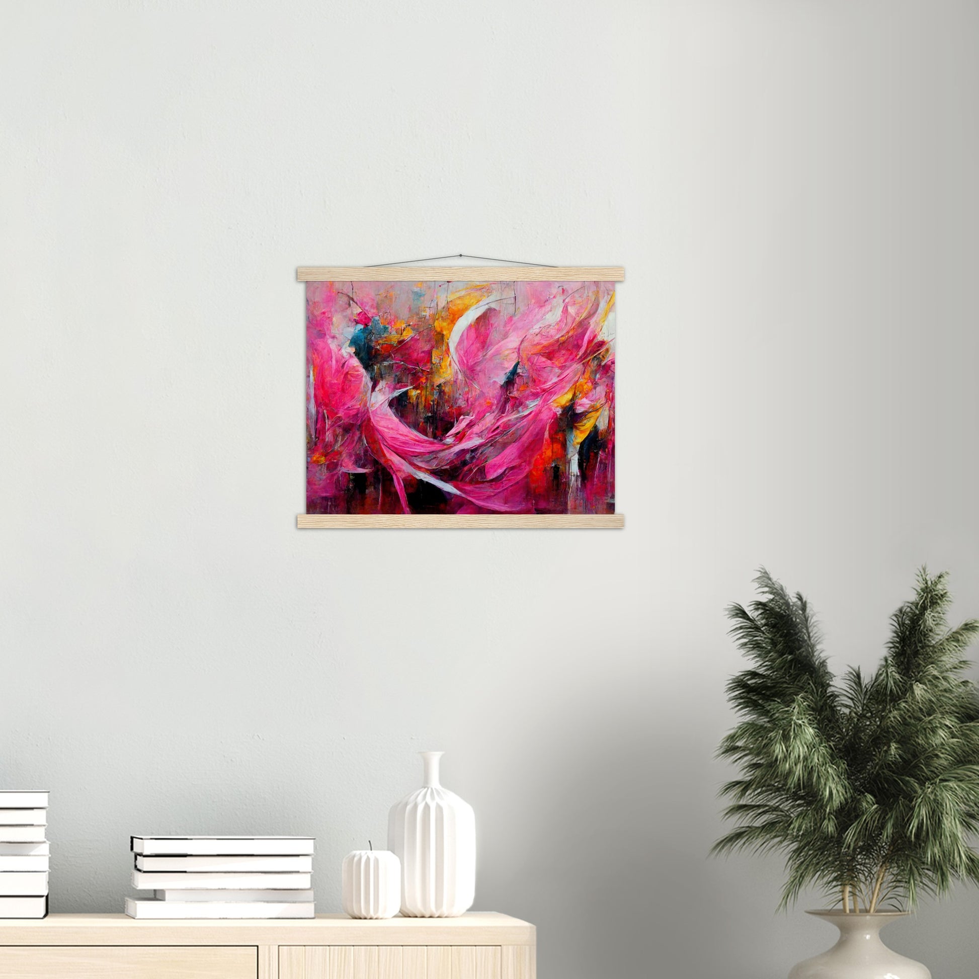 Poster mit Leisten (Holz) in Museumsqualität - Carnival in Venice - Italy - ölgemälde - Italy Abstract Art - Posterleisten - Fineart - Posterrahmen  - Wandkunst - Holzrahmen - Poster with frame - Abstract Pink - artwork - art brand - printed cup personalized - Holzleisten - pixelboys - Kunstdrucke - wandbilder - wall art - Kunst auf Tassen  - Office Poster - Gastrotassen - Wanddekoration - Acrylkunst - Geschenkidee - Office Poster - Acryldruck - Abstrakte Kunst - Pink Art -