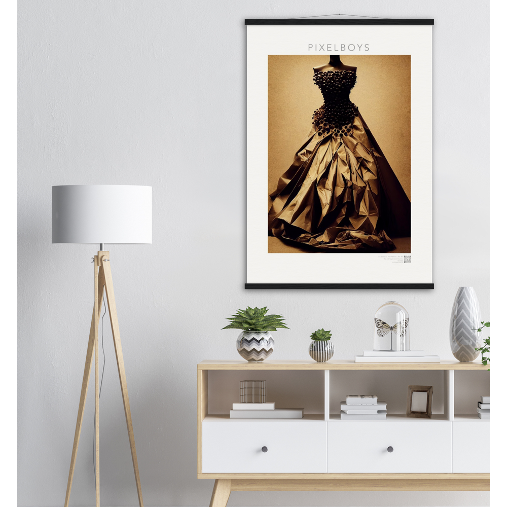 Poster mit Rahmen "Art Du Café" - Hot Fashion - No. 2 - "Isabella" - Kaffebohnen Liebe ♡ - Amore ♡ - Pizza Pasta Love - Kaffe Liebe ♡- Künstler: "The Unknown Artist Nb-517" - Kunstdruck - Wandbild - Poster - Pixelboys - Atelier - Mailand - Rom - Neapel - Turin - Palermo - Catania - Florenz - Genua - Bologna - Bari -