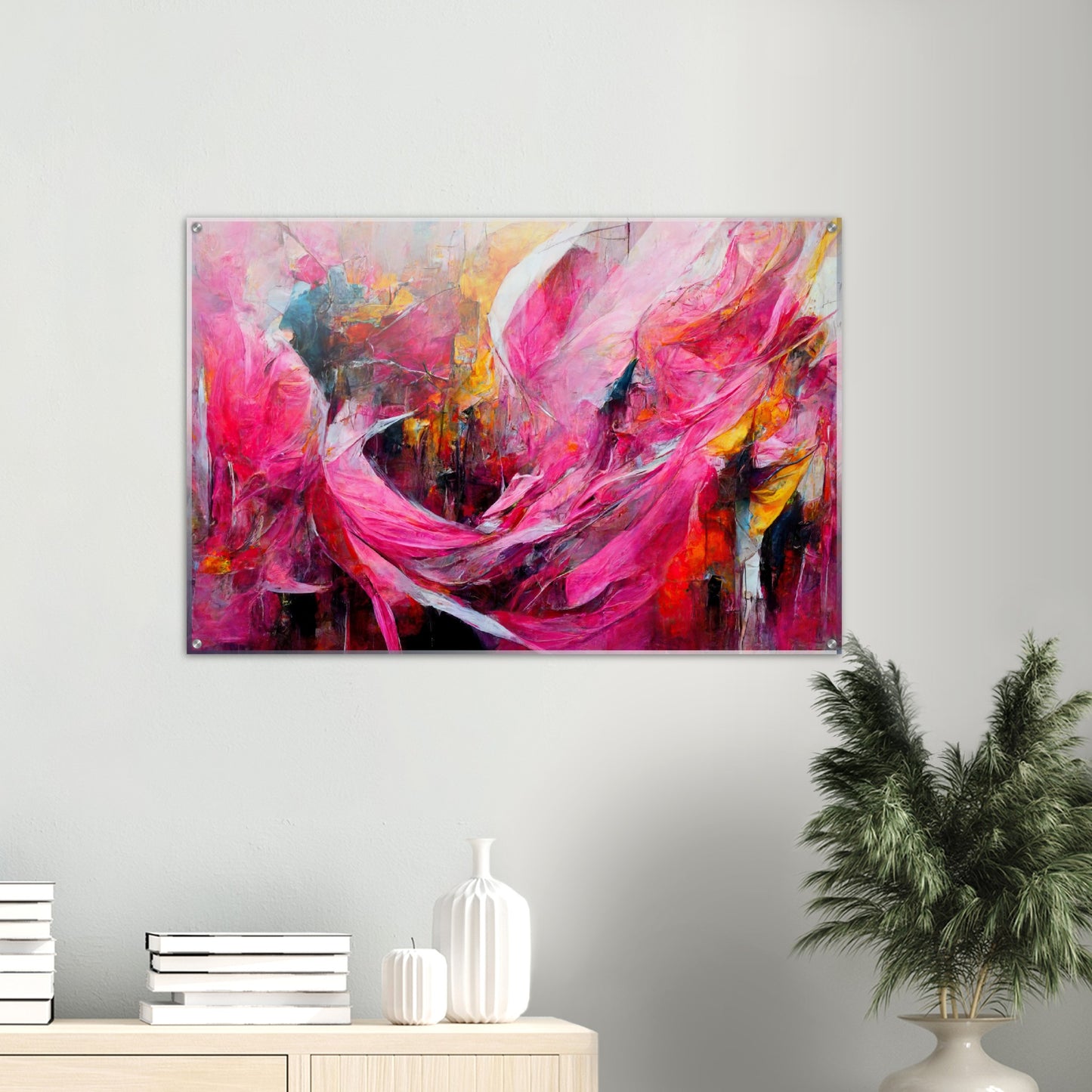 Acrylbild auf Glas - Carnival in Venice - Italy - ölgemälde - Italy Abstract Art - Posterleisten - Fineart - Posterrahmen  - Wandkunst - Holzrahmen - Poster with frame - Abstract Pink - artwork - art brand - printed cup personalized - Holzleisten - pixelboys - Kunstdrucke - wandbilder - wall art - Kunst auf Tassen  - Office Poster - Gastrotassen - Wanddekoration - Acrylkunst - Geschenkidee - Office Poster - Acryldruck - Abstrakte Kunst - Pink Art -