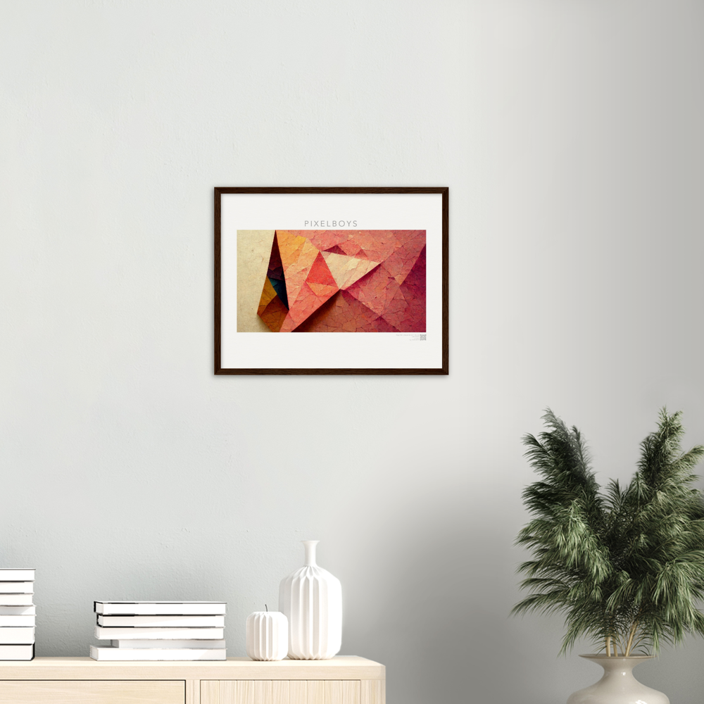 Poster Set mit Rahmen aus Holz - Paper Fall-No. 2: "Autumn Corner" - "Herbst Ecke" - Herbstbilder auf Poster