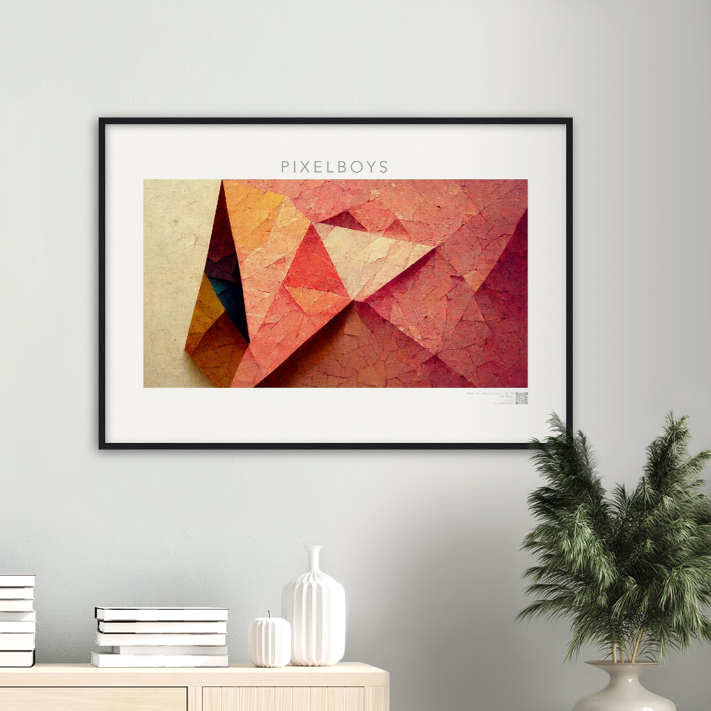 Poster Set mit Rahmen aus Holz - Paper Fall-No. 2: "Autumn Corner" - "Herbst Ecke" - Herbstbilder auf Poster