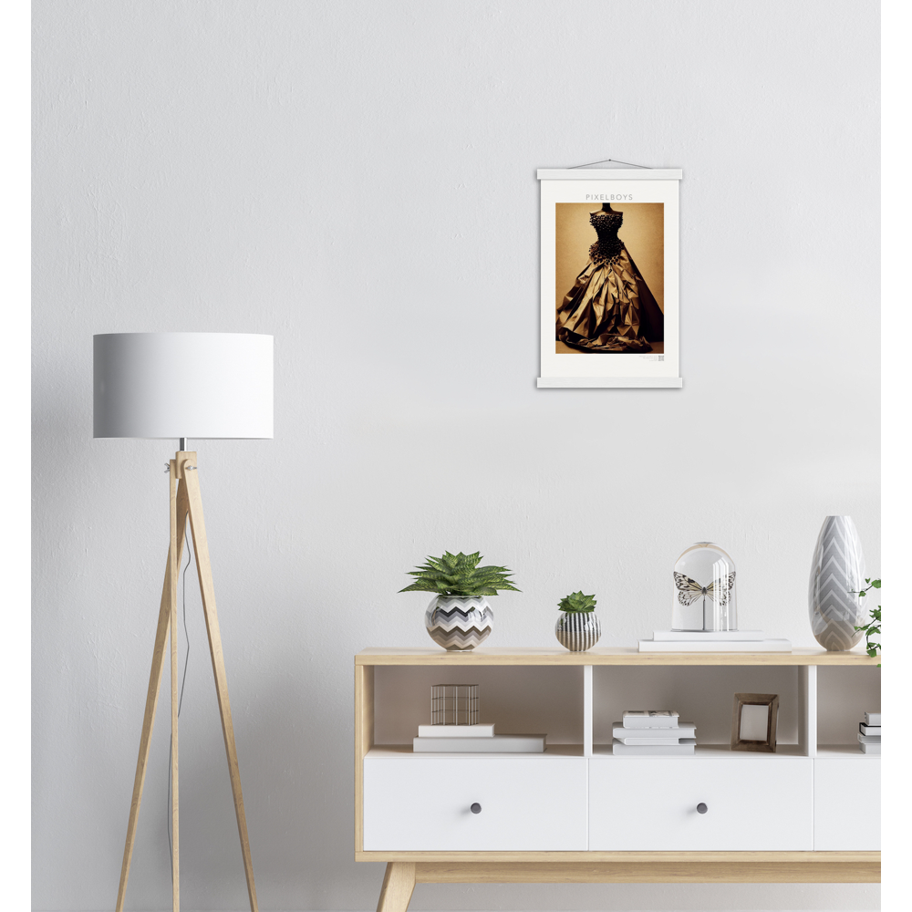 Poster mit Rahmen "Art Du Café" - Hot Fashion - No. 2 - "Isabella" - Kaffebohnen Liebe ♡ - Amore ♡ - Pizza Pasta Love - Kaffe Liebe ♡- Künstler: "The Unknown Artist Nb-517" - Kunstdruck - Wandbild - Poster - Pixelboys - Atelier - Mailand - Rom - Neapel - Turin - Palermo - Catania - Florenz - Genua - Bologna - Bari -