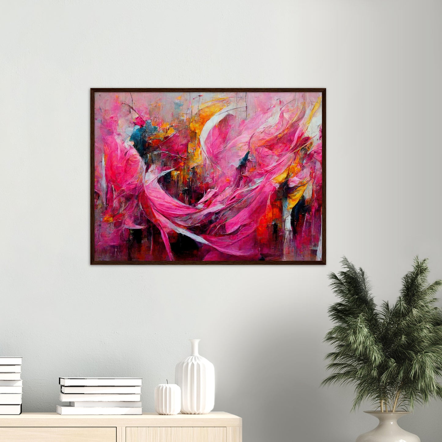 Poster mit Rahmen (Holz) - Carnival in Venice - Italy - ölgemälde - Italy Abstract Art - Posterleisten - Fineart - Posterrahmen  - Wandkunst - Holzrahmen - Poster with frame - Abstract Pink - artwork - art brand - printed cup personalized - Holzleisten - pixelboys - Kunstdrucke - wandbilder - wall art - Kunst auf Tassen  - Office Poster - Gastrotassen - Wanddekoration - Acrylkunst - Geschenkidee - Office Poster - Acryldruck - Abstrakte Kunst - Pink Art -