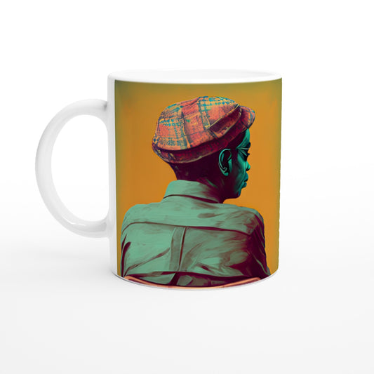 Personalisierte Tasse (bedruckt) - in Museumsqualität - Listening - The Father - Conrad - rasism - motherhood - Posterleisten - USA - Fineart - Posterrahmen  - Wandkunst - Holzrahmen - Poster with frame - people of color - artwork - art brand - printed cup personalized - Holzleisten - pixelboys - Kunstdrucke - wandbilder - wall art - Kunst auf Tassen  - Office Poster - Gastrotassen - Wanddekoration - Acrylkunst - Geschenkidee - Office Poster - Acryldruck - Abstrakte Kunst - Family Art -