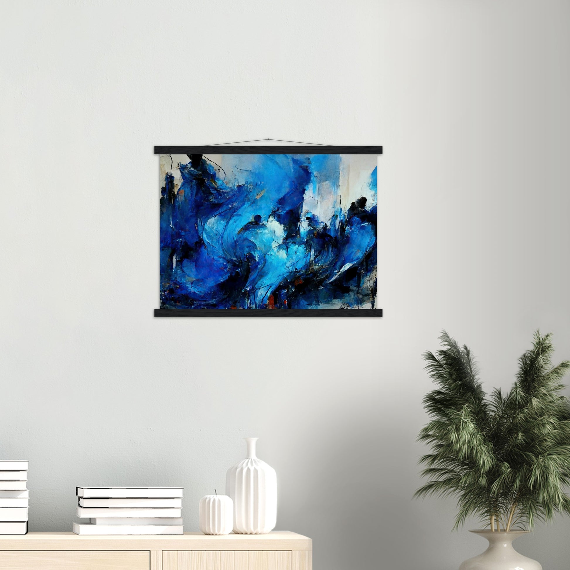 Poster mit Holzleisten in Museumsqualität - Blue Revolution - Art of Cubism - Fineart - Peace - Wandkunst - Mankind - Poster with frame - Abstract Blue Kollektion - artwork - art brand - printed cup personalized - pixelboys - Kunstdrucke - wandbilder - wall art - Kunst auf Tassen - vintage art - Office Poster - Gastrotassen - Wanddekoration - Geschenkidee  - political peace - freedom - uno - Geschenkidee - Acrylkunst - blauhelme - Geschenkidee - Office Poster - Acryldruck -