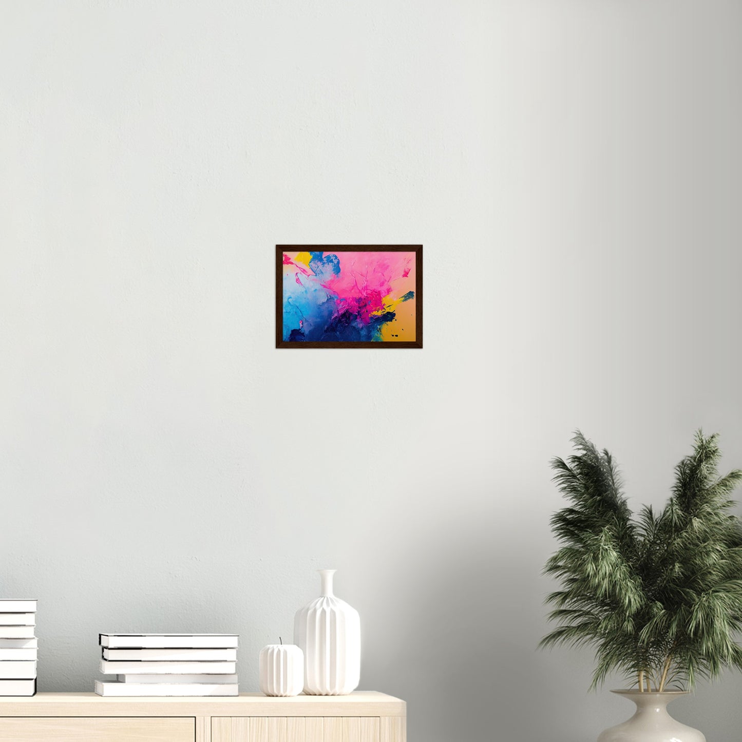 Poster mit Rahmen (Holz) in Museumsqualität - Color Splash - Art of Cubism - Fineart - bunt - Wandkunst - Colorfull - Poster with frame - Abstract Blue Kollektion - artwork - art brand - printed cup personalized - pixelboys - Kunstdrucke - wandbilder - wall art - Kunst auf Tassen - vintage art - Office Poster - Gastrotassen - Wanddekoration - Geschenkidee  - political peace - Baloon - Geschenkidee - Acrylkunst - Geschenkidee - Office Poster - Acryldruck - Abstrakte Kunst