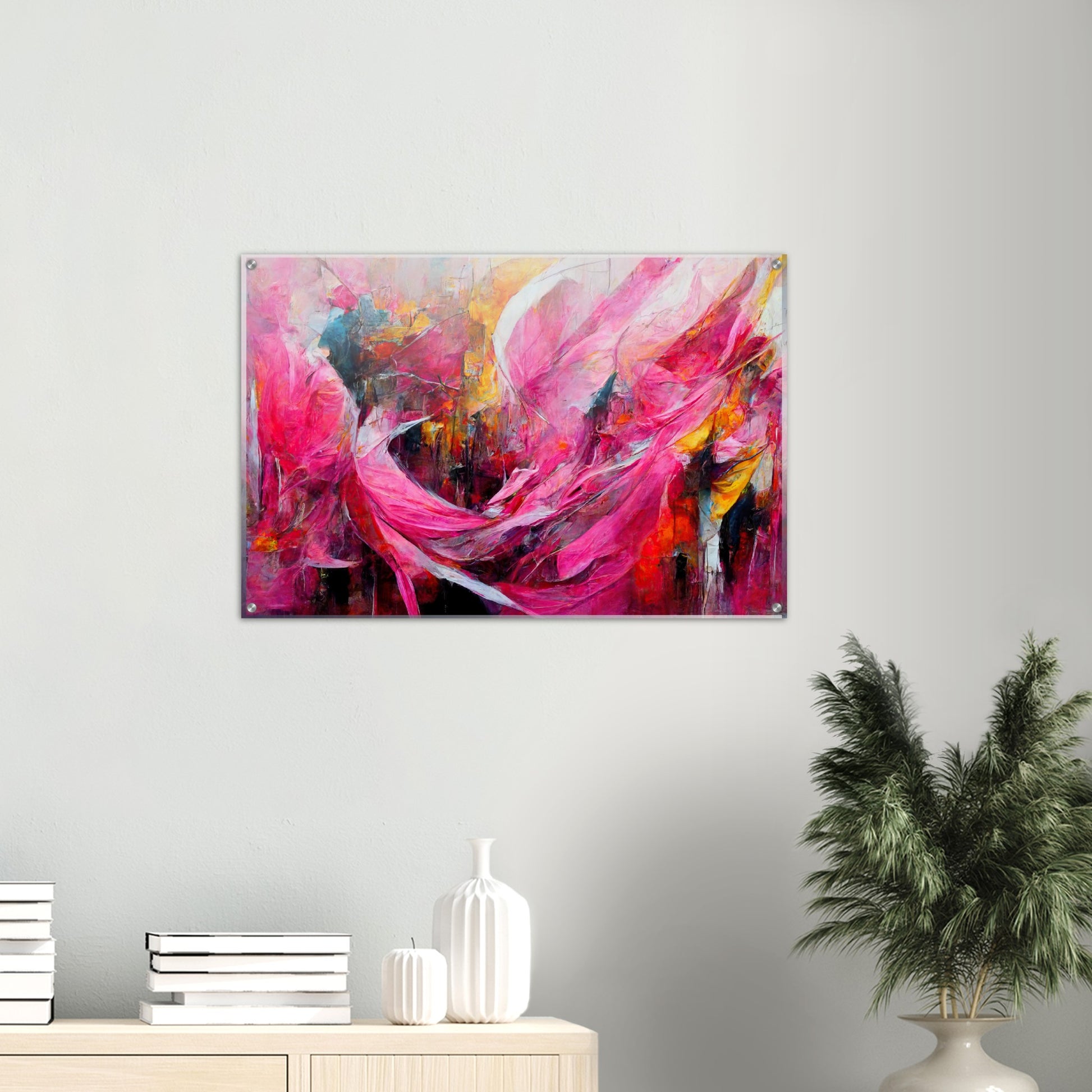 Acrylbild auf Glas - Carnival in Venice - Italy - ölgemälde - Italy Abstract Art - Posterleisten - Fineart - Posterrahmen  - Wandkunst - Holzrahmen - Poster with frame - Abstract Pink - artwork - art brand - printed cup personalized - Holzleisten - pixelboys - Kunstdrucke - wandbilder - wall art - Kunst auf Tassen  - Office Poster - Gastrotassen - Wanddekoration - Acrylkunst - Geschenkidee - Office Poster - Acryldruck - Abstrakte Kunst - Pink Art -