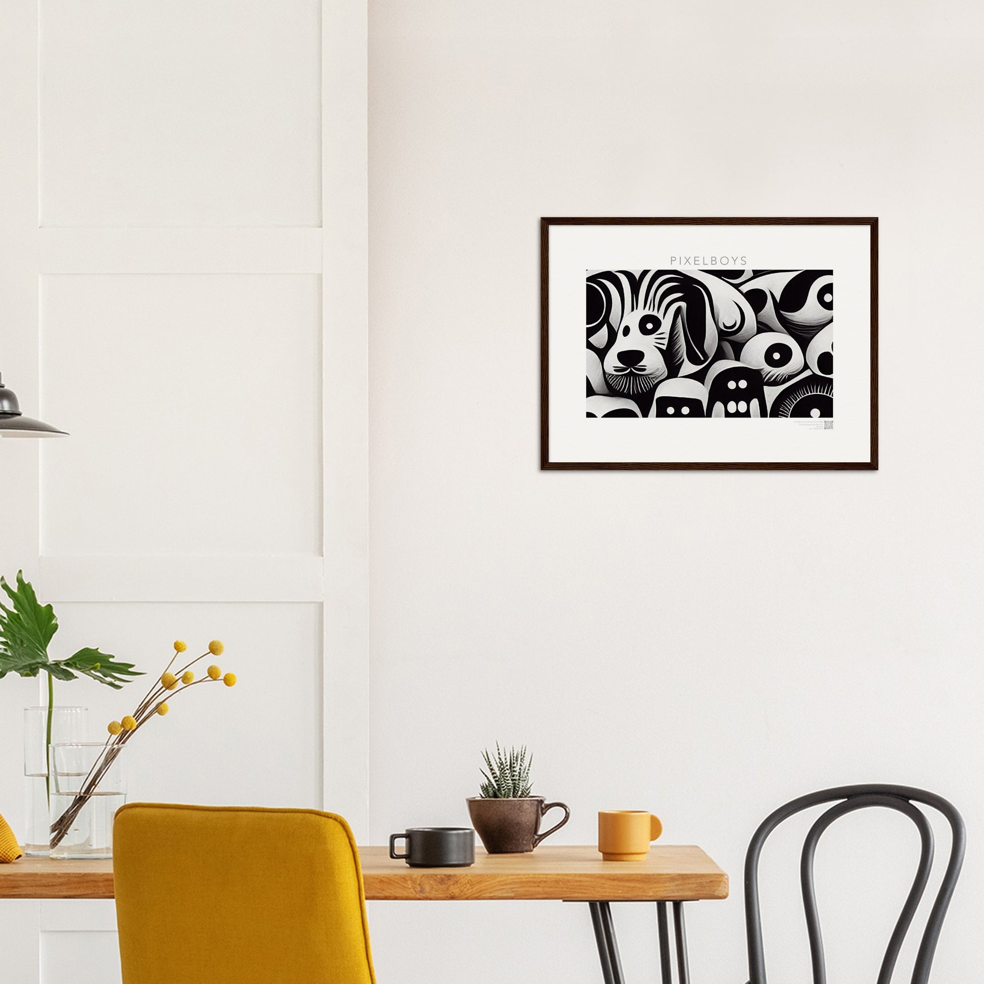 Poster mit Rahmen (Holz) - in Museumsqualität - Doodlemania "urban safari" - Wandkunst - Holzrahmen - Großstadtdschungel - personalized mug - Acryldruck - Wandbild - doodle mania art - wall art - Hunde - Doodle Kunst - dogs - doodle posters and art prints - Poster mit Rahmen - poster with wood ledges - doodle artwork - Acrylbild - Kunstdruck - Wandbild - office Poster - Poster with frame - Charlie S.- Künstler: Pixelboys & The Unknown Artist Nb.517 - keith haring - Gastro Art - anti stress art - Art Brand -