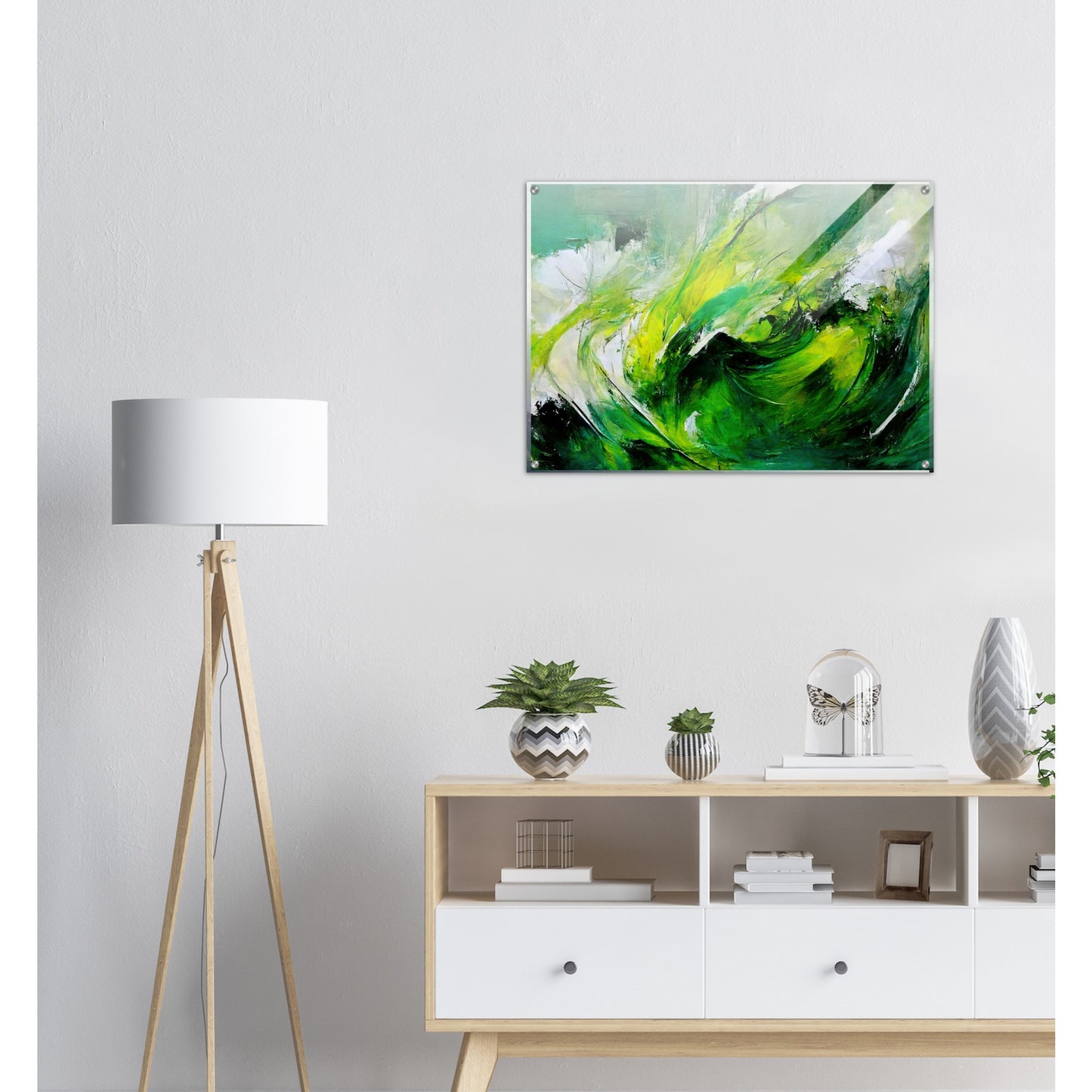 Acrylbild auf Glas - in Museumsqualität - Green Storm - Ölgemälde - Grüner Sturm - Abstract - Klima - Planet - Fineart - Green Sea - Wandkunst - Holzleisten - Poster with frame - Abstract Green Kollektion - artwork - art brand - printed cup personalized - pixelboys - Kunstdrucke - wandbilder - wall art - Kunst auf Tassen - vintage art - Office Poster - Gastrotassen - Wanddekoration - Fineart  - Colorfull - Dynamic - Geschenkidee - Acrylkunst - Geschenkidee - Office Poster - Acryldruck - Abstrakte Kunst -