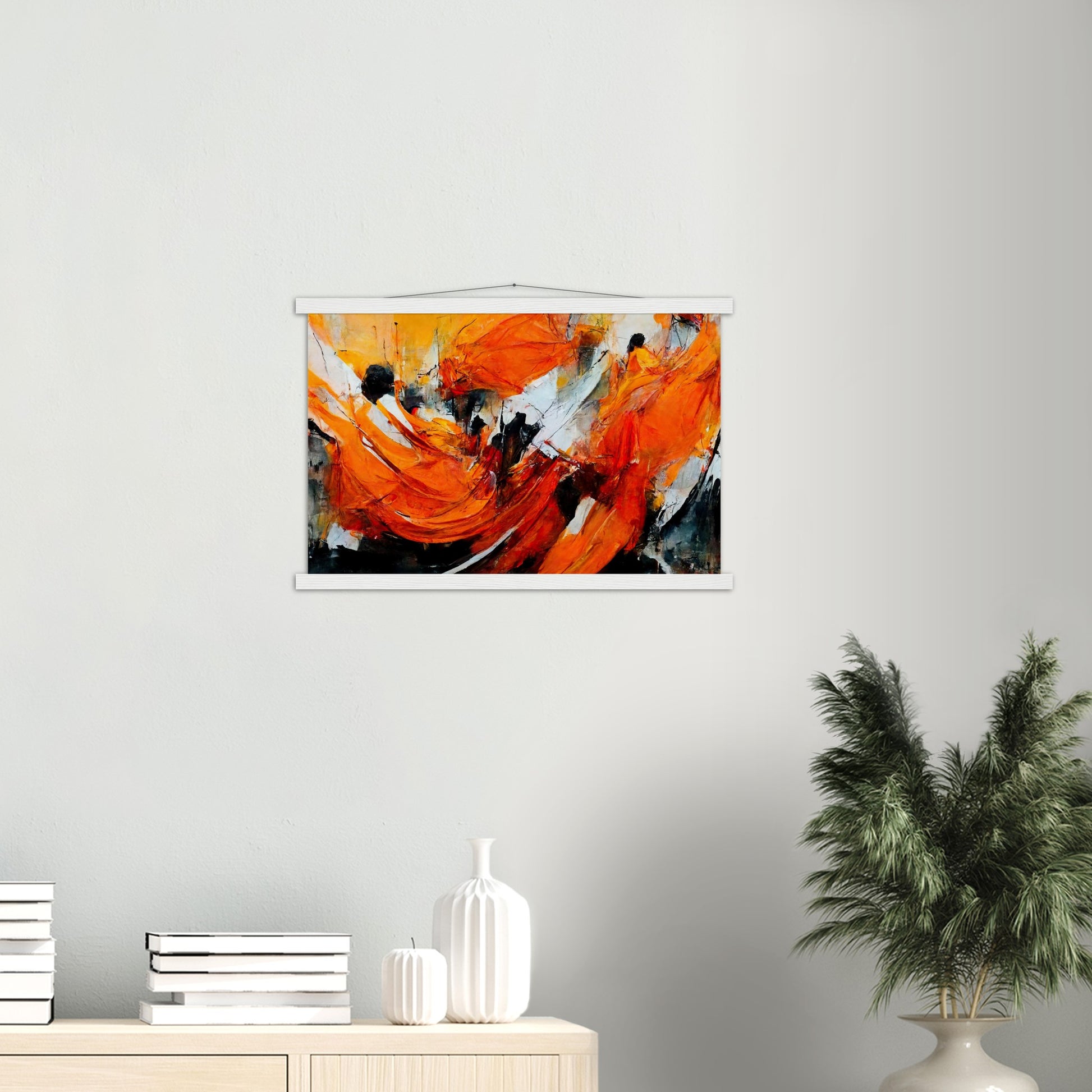 Poster mit Leisten - „Strolling in Amsterdam“ - Orange Pain - autumn - Ölgemälde - Abstract - Dutch Art - Abstract - Fineart - Herbstsonne - Wandkunst - Holzrahmen - Poster with frame - Abstract Orange - artwork - art brand - printed cup personalized - Holzleisten - pixelboys - Kunstdrucke - wandbilder - wall art - Kunst auf Tassen - Office Poster - Gastrotassen - Wanddekoration - Fineart - Posterleisten - Dynamic - Acrylkunst - Geschenkidee - Office Poster - Acryldruck - Abstrakte Kunst -