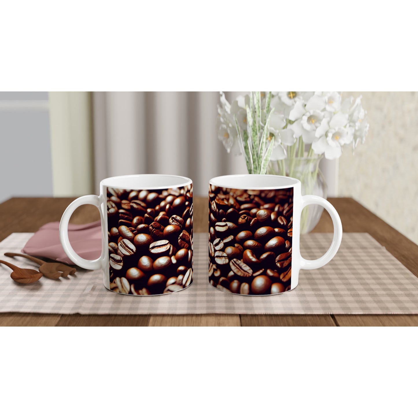 Personalisierte Tasse - Coffee Beans - Personalisierbar - customized - Coffee Passion - Wandkunst - Kunstdruck - Acryldruck - Kunstwerk - Office Poster - Poster mit Rahmen - Kaffee Tasse - Poster mit Leisten - Bedruckte Tassen - Kunst Marke - Art Brand - Kunstdrucke - Papier: 250g/qm - Künstler: Pixelboys - Office Poster - Poster with frame - Geschenkidee - Kaffee Liebe - Coffee passion, Kaffeehaus - Coffee to go - Atelier Wien - Atelier Austria - Geschenkidee -