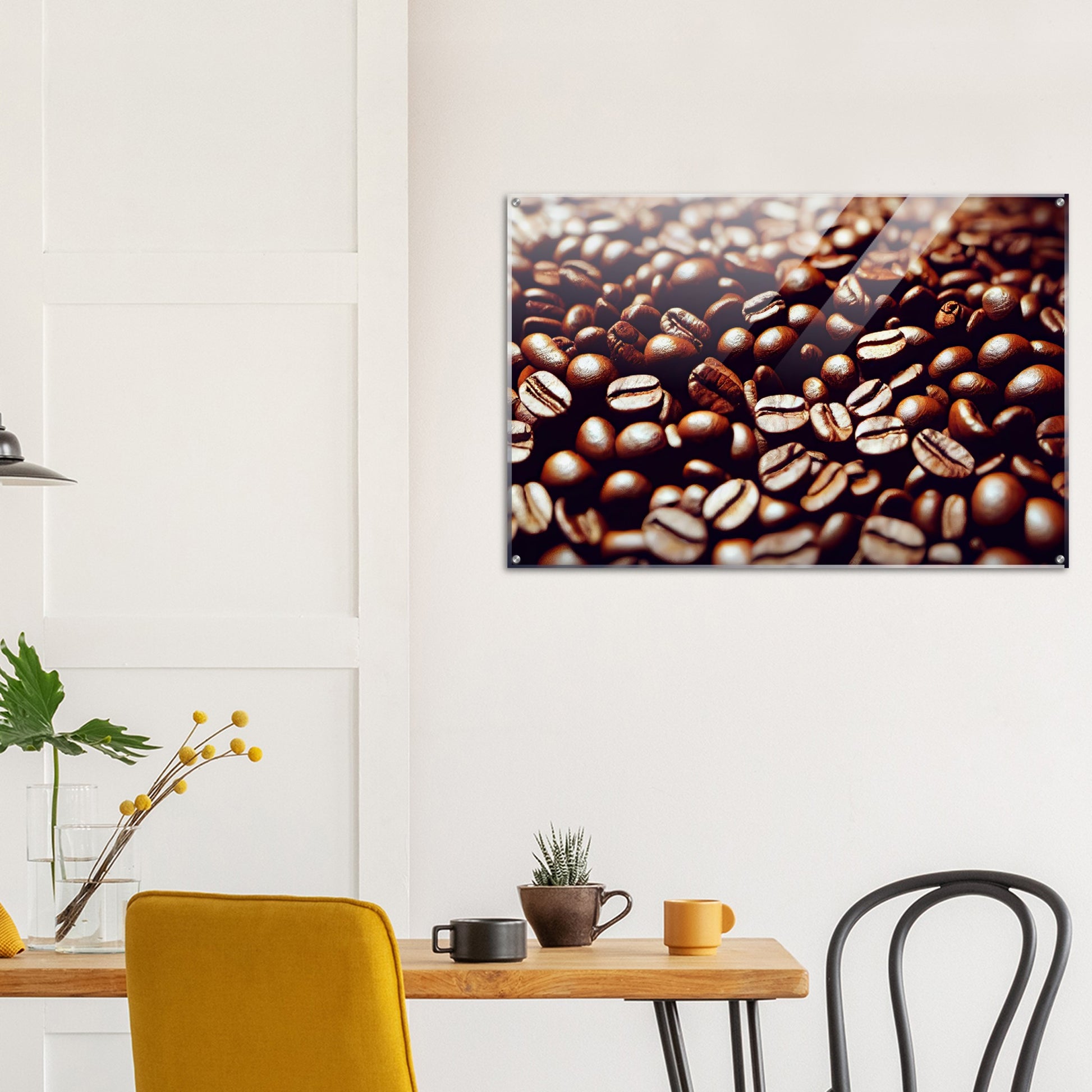 Acrylbild - in Museumsqualität - Coffee Beans - Personalisierbar - customized - Coffee Passion - Wandkunst - Kunstdruck - Acryldruck - Kunstwerk - Office Poster - Poster mit Rahmen - Kaffee Tasse - Poster mit Leisten - Bedruckte Tassen - Kunst Marke - Art Brand - Kunstdrucke - Papier: 250g/qm - Künstler: Pixelboys - Office Poster - Poster with frame - Geschenkidee - Kaffee Liebe - Coffee passion, Kaffeehaus - Coffee to go - Atelier Wien - Atelier Austria - Atelier USA -