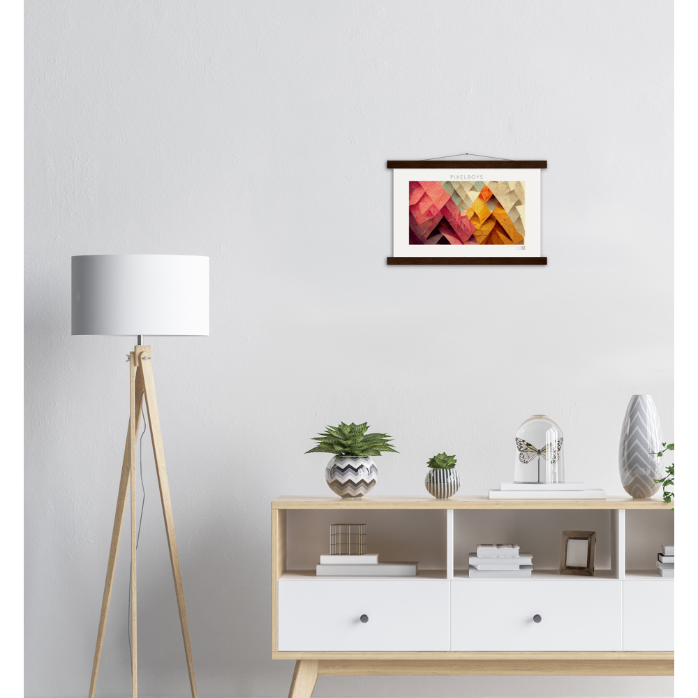 Poster mit Leisten - Paper Fall-No. 1: "Autumn Feelings" Wandbilder & Poster Online Shop - Schöne Herbstposter -