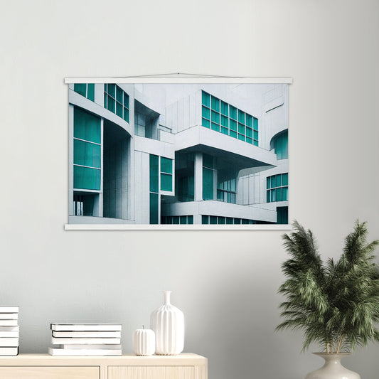 Poster mit Leisten (Holz) - in Museumsqualität - Kunst auf Tassen - Modern Architecture - Rotterdam  - Dutch Art - Design of Art - Fineart - Wandkunst - Poster with frame - vintage architecture - dutch future architecture  - home castle - artwork - art brand - printed cup personalized - pixelboys - Holland - Kunstdrucke - wandbilder - wall art - Kunst auf Tassen - Office Poster - Gastrotassen - Wanddekoration - Geschenkidee - Skyline - Rotterdam - city Architecture - urbanism - Geschenkidee  - Award -