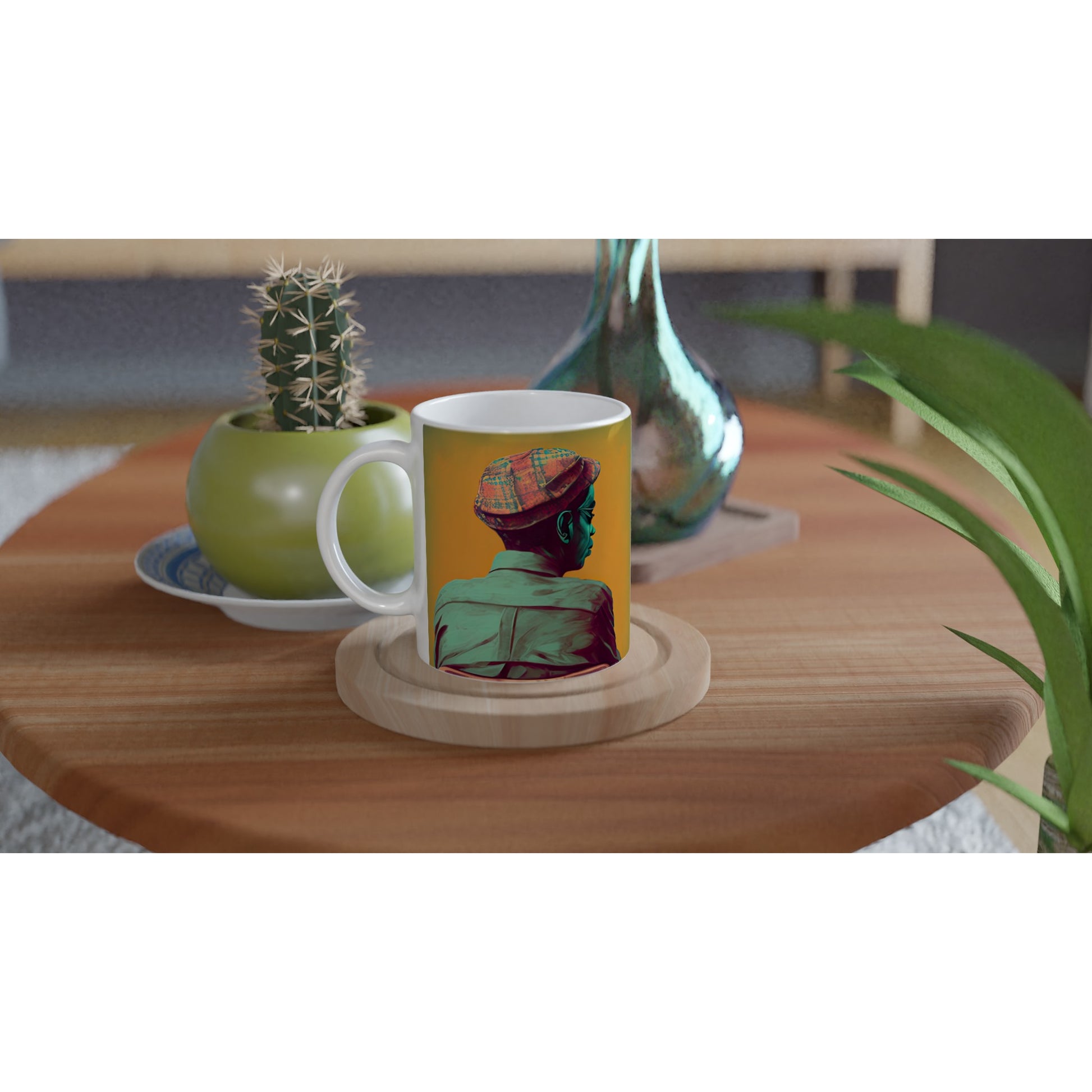 Personalisierte Tasse (bedruckt) - in Museumsqualität - Listening - The Father - Conrad - rasism - motherhood - Posterleisten - USA - Fineart - Posterrahmen  - Wandkunst - Holzrahmen - Poster with frame - people of color - artwork - art brand - printed cup personalized - Holzleisten - pixelboys - Kunstdrucke - wandbilder - wall art - Kunst auf Tassen  - Office Poster - Gastrotassen - Wanddekoration - Acrylkunst - Geschenkidee - Office Poster - Acryldruck - Abstrakte Kunst - Family Art -