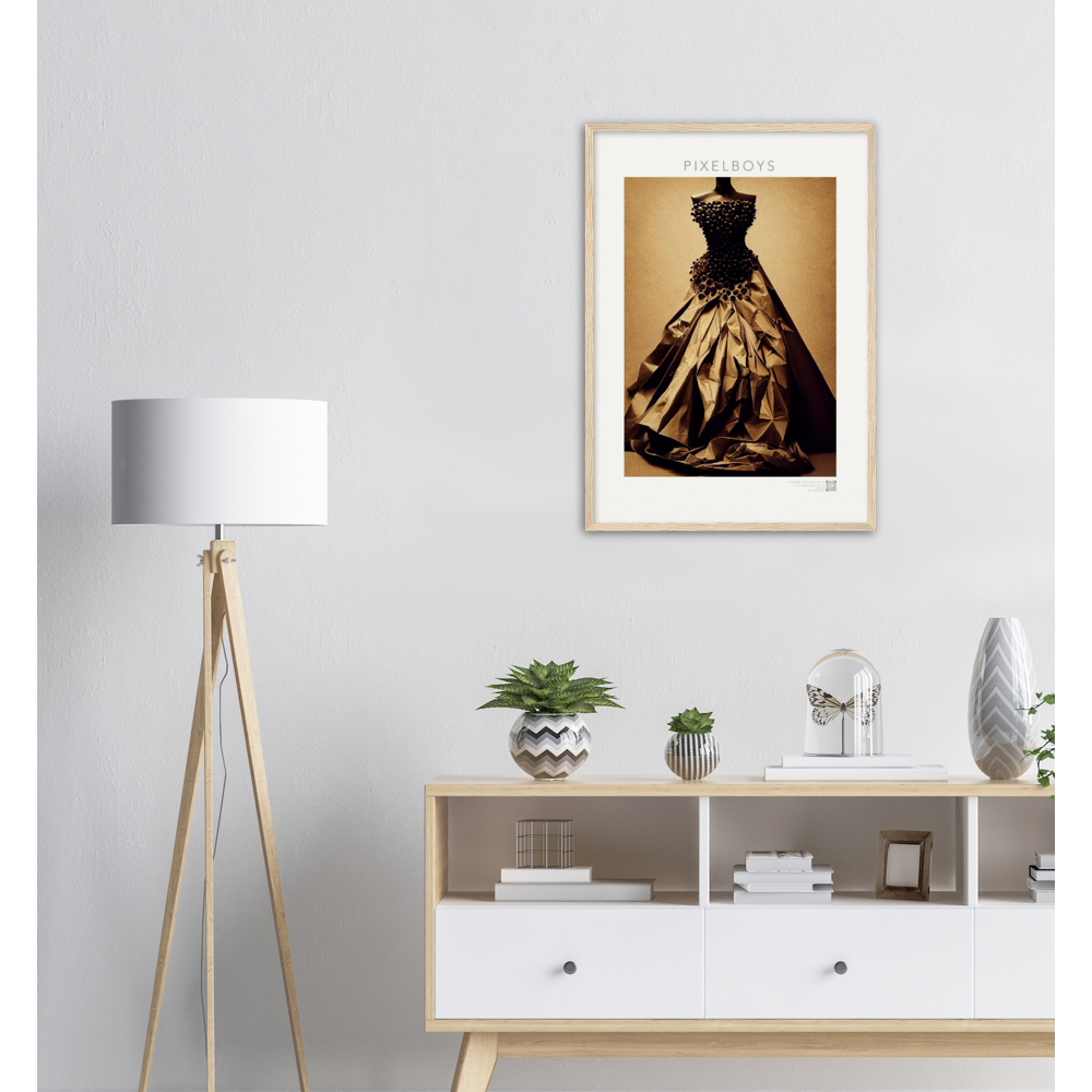 Poster mit Rahmen - Art Du Café - Hot Fashion - No. 2 - "Isabella" - Kaffebohnen Liebe ♡ - Amore ♡ - Pizza Pasta Love - Kaffe Liebe ♡- Künstler: "The Unknown Artist Nb-517" - Kunstdruck - Wandbild - Poster - Pixelboys - Atelier - Mailand - Rom - Neapel - Turin - Palermo - Catania - Florenz - Genua - Bologna - Bari -