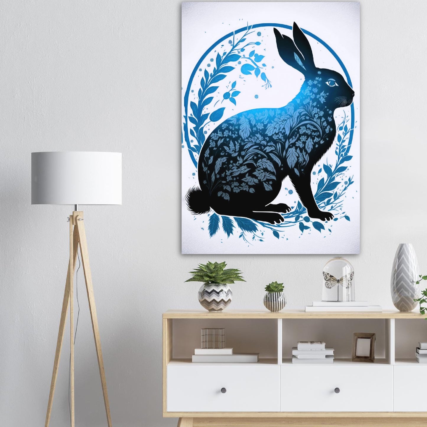 Poster - 癸卯 - Water Rabbit - Jahr des Hasen - Premium Poster -