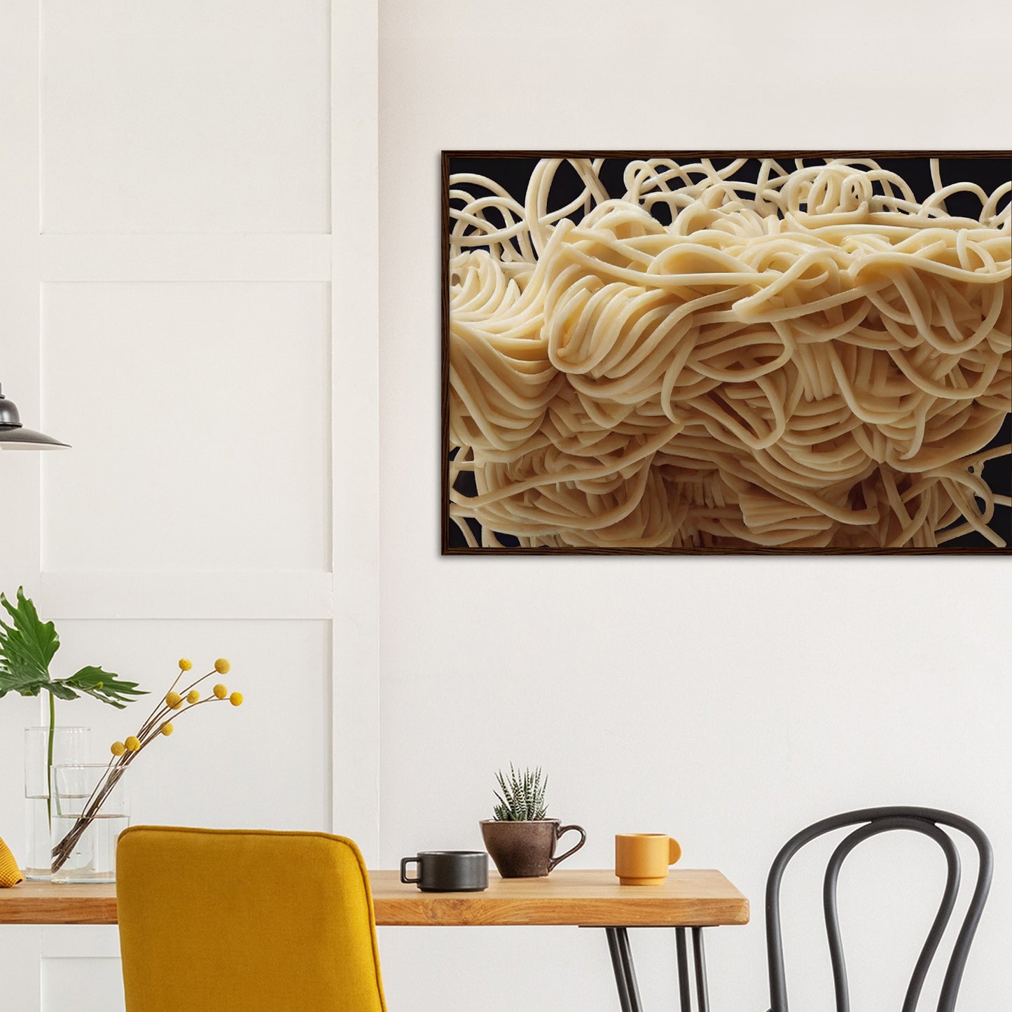 Poster mit Rahmen (Holz) in Museumsqualität - Noodle Knot - Pasta Love - Italien - China - Restaurant - Nudeln - Nudelknoten - Pasta - Teigwaren  - Wandkunst - Kunstdruck - Acryldruck - Kunstwerk - Office Poster - Poster mit Rahmen - Kaffee Tasse - Poster mit Leisten - Bedruckte Tassen - Kunst Marke - Art Brand - Kunstdrucke - Papier: 250g/qm - Künstler: Pixelboys - Office Poster - Poster with frame - Geschenkidee - Atelier Rome - Atelier Bologna - Atelier Milano -