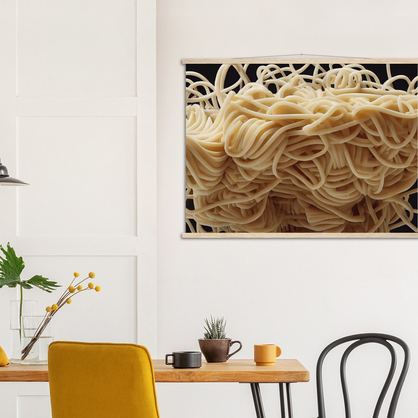 Poster mit Leisten (Holz) in Museumsqualität - Noodle Knot - Pasta Love - Italien - China - Restaurant - Nudeln - Nudelknoten - Pasta - Teigwaren  - Wandkunst - Kunstdruck - Acryldruck - Kunstwerk - Office Poster - Poster mit Rahmen - Kaffee Tasse - Poster mit Leisten - Bedruckte Tassen - Kunst Marke - Art Brand - Kunstdrucke - Papier: 250g/qm - Künstler: Pixelboys - Office Poster - Poster with frame - Geschenkidee - Atelier Rome - Atelier Bologna - Atelier Milano -