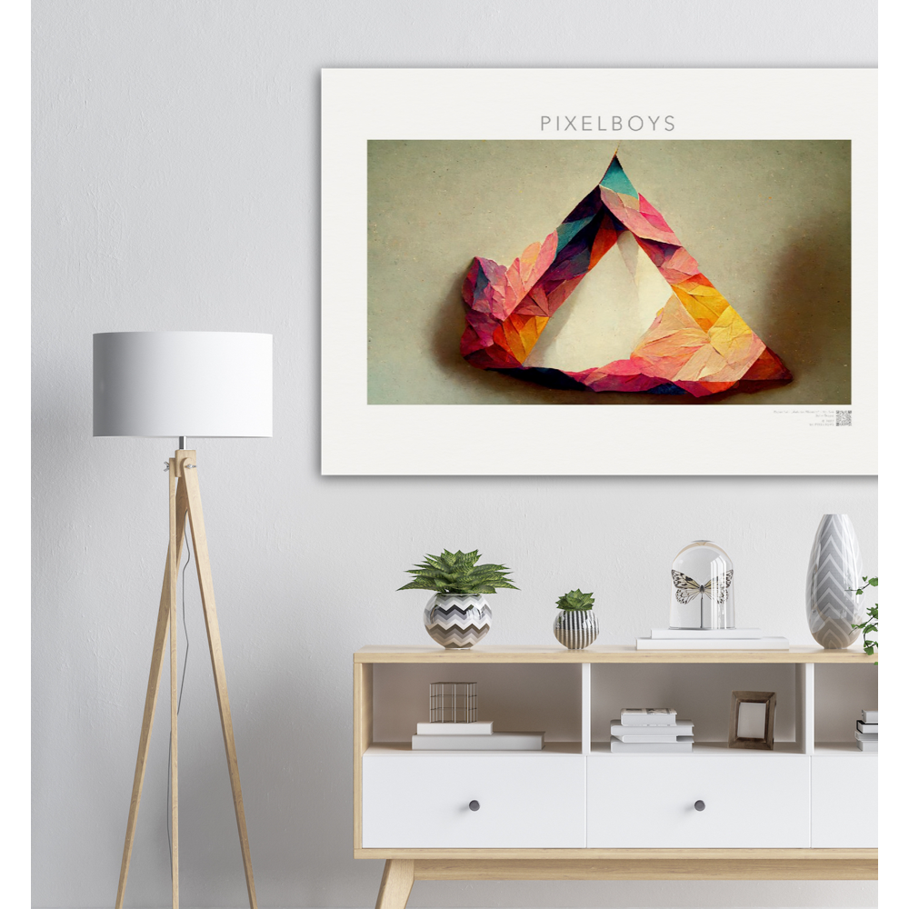 Poster in Museumsqualität - Paper Fall-No. 5: "Autumn Warmth" - "Herbstliche Wärme" - Künstler: John Grayst - Pixelboys - Herbst Poster - Online Shop - Kaufen Sie Ihr neues Poster - Viele Poster Motive -