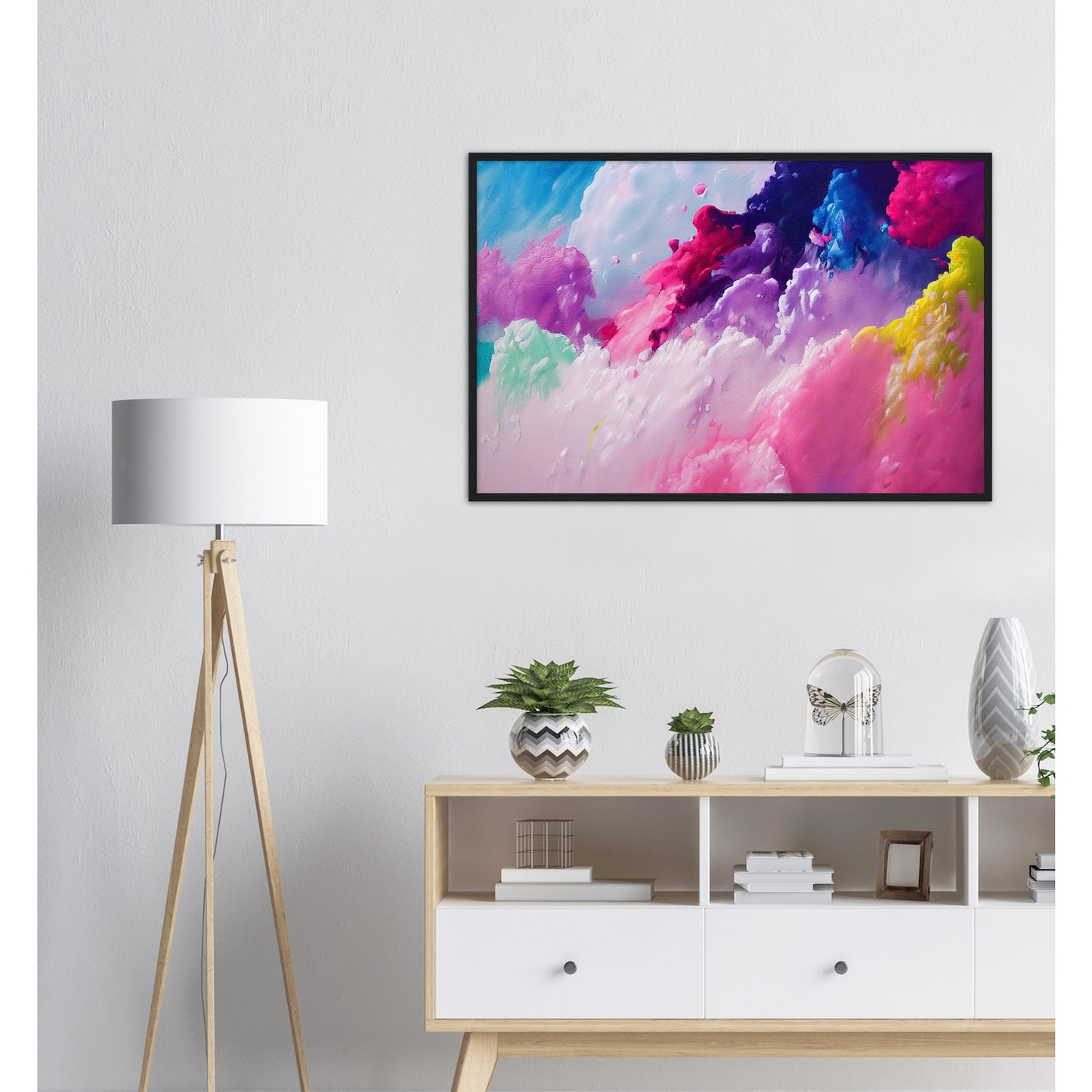 Poster mit Rahmen (Holz) - in Museumsqualität - Candy floss - Süßigkeiten - Kindheit - Cubism - Holzleisten - Fineart - Zuckerwatte - Wandkunst - Poster with frame - Abstract Kollektion - artwork - art brand - printed cup personalized - pixelboys - Kunstdrucke - wandbilder - wall art - Kunst auf Tassen - vintage art - Office Poster - Gastrotassen - Wanddekoration - Geschenkidee  - Cabdyland - Icecream - Geschenkidee - Acrylkunst - Geschenkidee - Office Poster - Acryldruck - Abstrakte Kunst